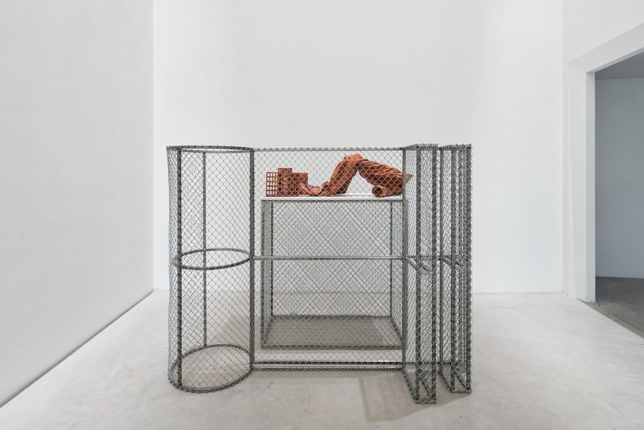 Christiane Blattmann, Background: A New Balance, 2023 and Winter, 2023. Foreground: Passage, 2025. Commissioned by Z33, co-produced with Jester, Genk. Courtesy the artist and Damien & The Love Guru, Brussels/Zurich. Photo: GRAYSC