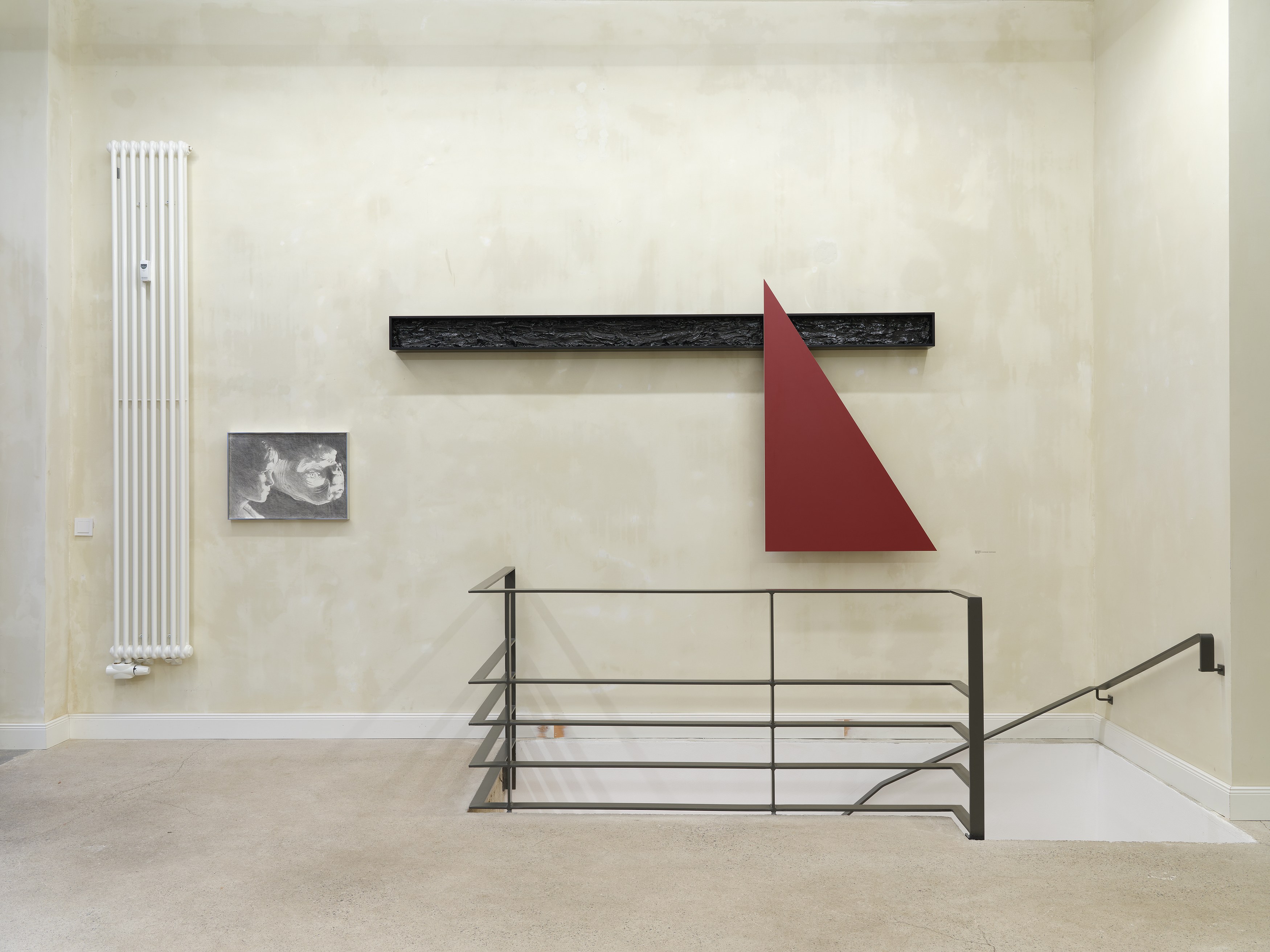 Installation View, Terry Atkinson: Greaser sculptures and drawings from the American Civil War, Curtis LeMay and Frontispiece series, 2025, courtesy of Josey.