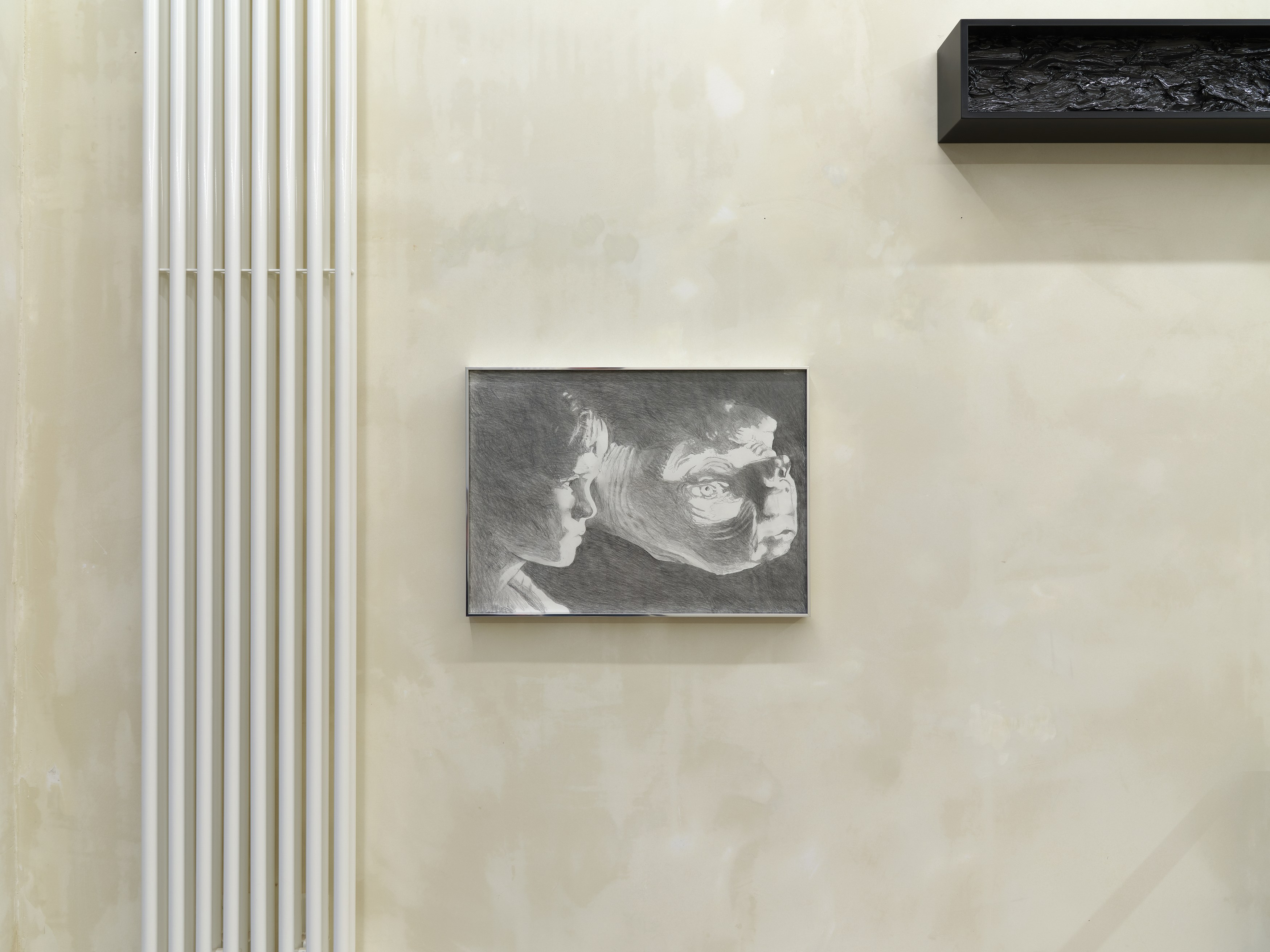 Installation View, Terry Atkinson: Greaser sculptures and drawings from the American Civil War, Curtis LeMay and Frontispiece series, 2025, courtesy of Josey.