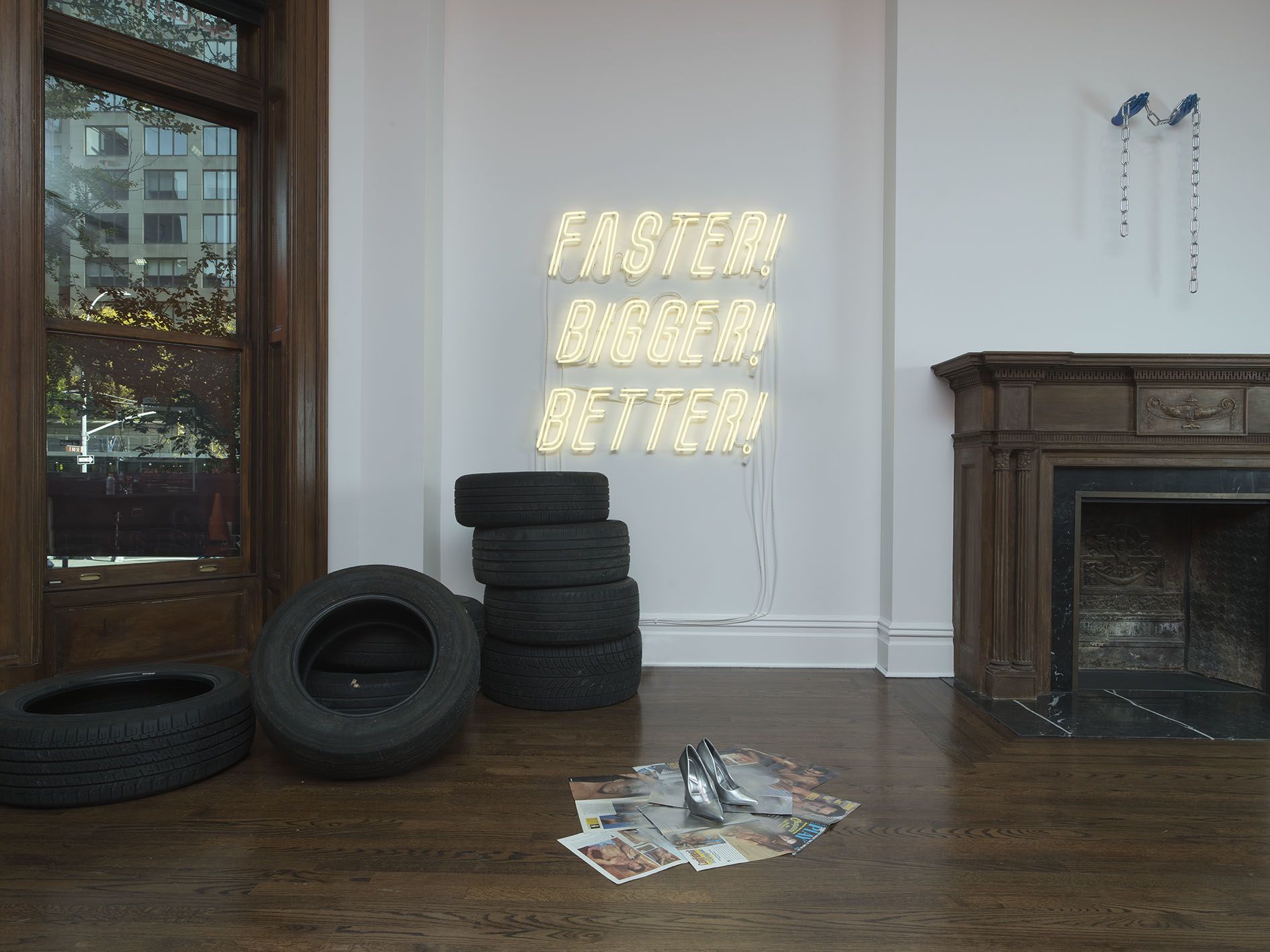 Installation view, She-Devils on Wheels, 2025, courtesy of Sprüth Magers. Photography by John Berens.
