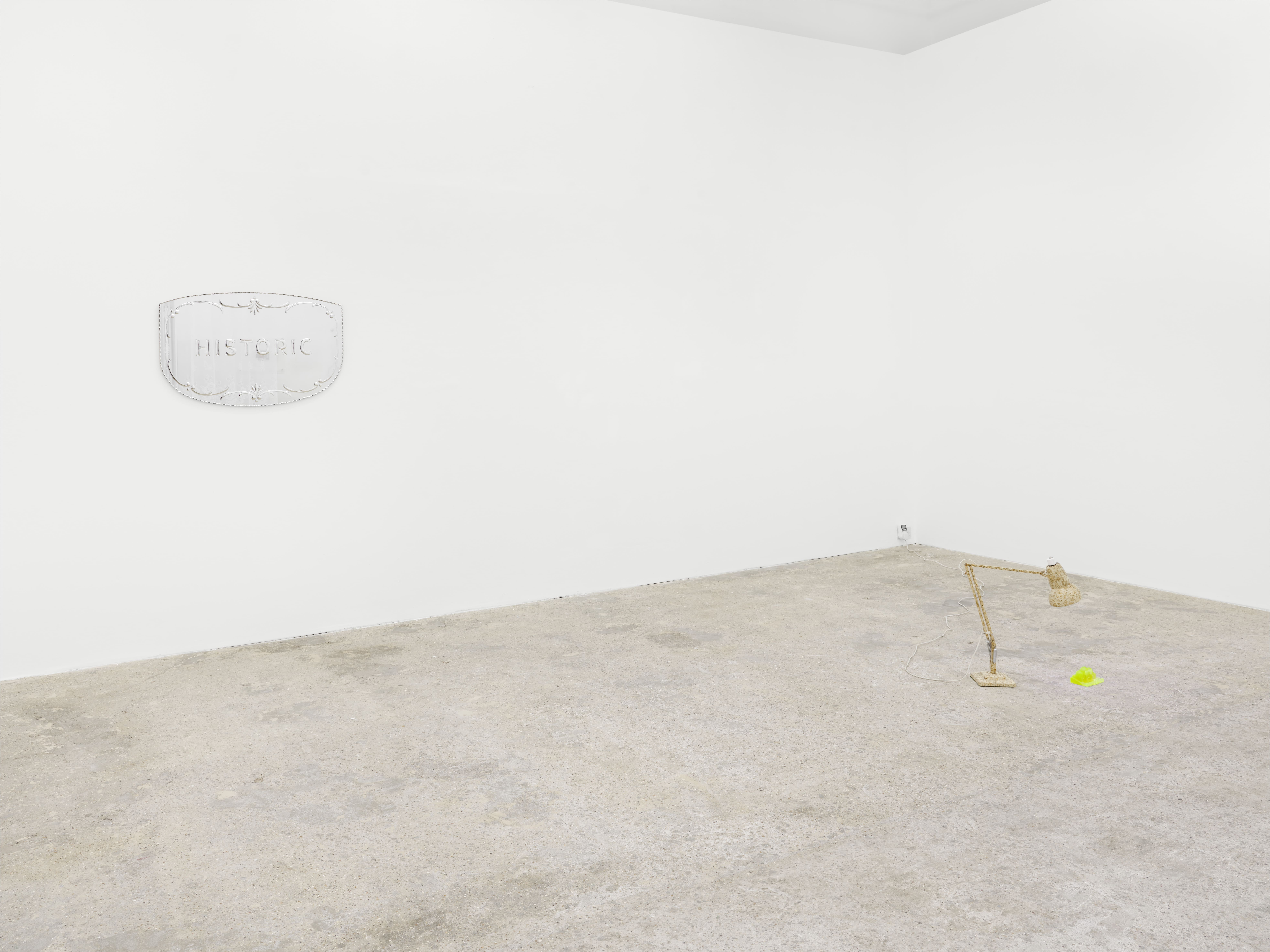 Jasleen Kaur: Boomerang, installation view, Hollybush Gardens, London, 2025. © Jasleen Kaur. Courtesy the artist and Hollybush Gardens, London. Photo: Eva Herzog