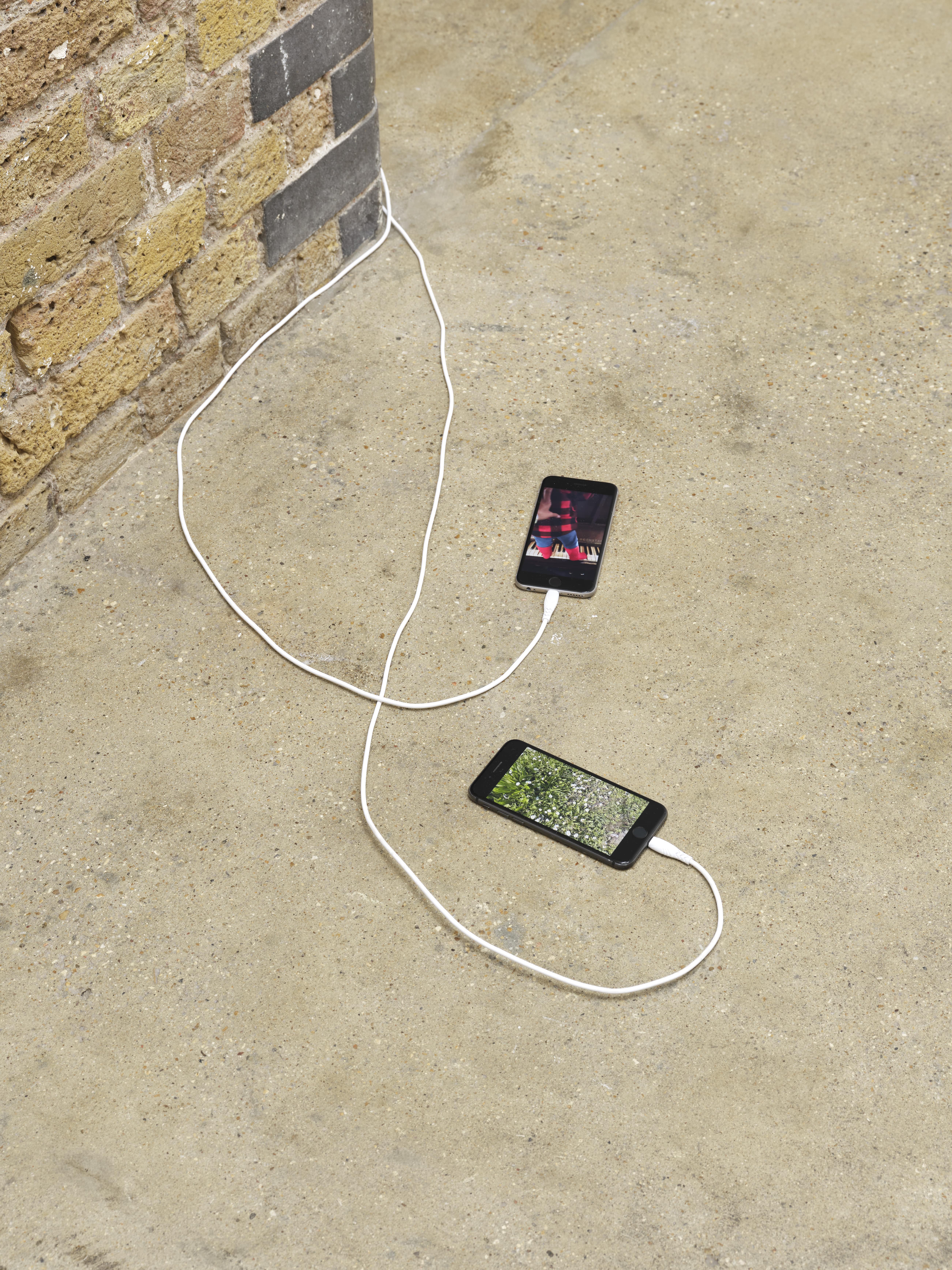 Jasleen Kaur, Major/minor composition, 2025, iPhones, videos, 58”. Courtesy the artist and Hollybush Gardens, London. Photo: Eva Herzog