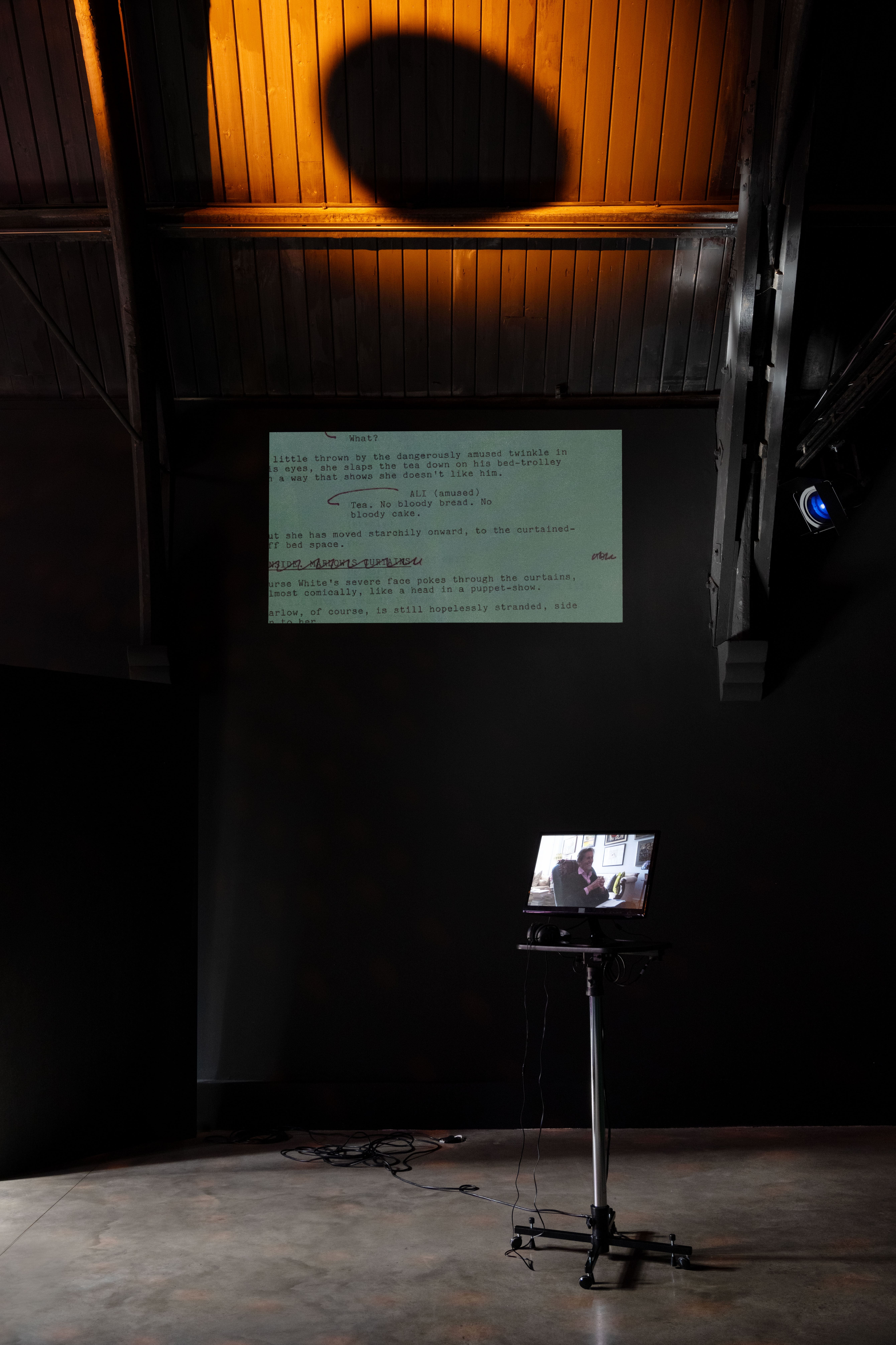 Hilary Lloyd, Very High Frequency, 2025. Installation view at Studio Voltaire. Image courtesy of the artist, Sadie Coles HQ and Studio Voltaire. Credit Dominique Croshaw.