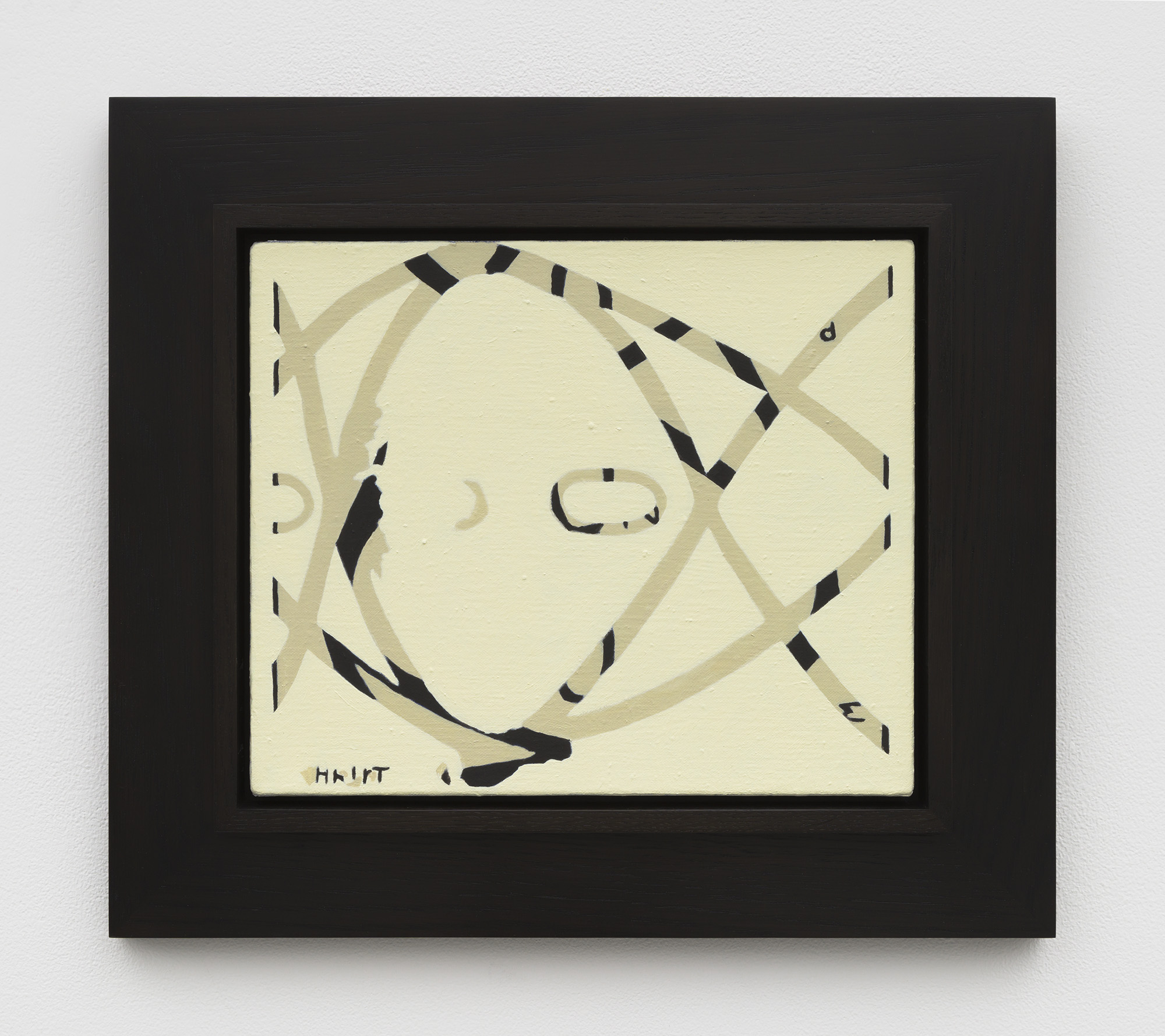 Carolyn Forrester, not, 2025, Oil on linen, 10 x 12 in (25.4 x 30.5 cm), 15 3/8 x 17 3/8 in (38.9 x 44cm) (framed). Courtesy of the artist and Chapter NY.