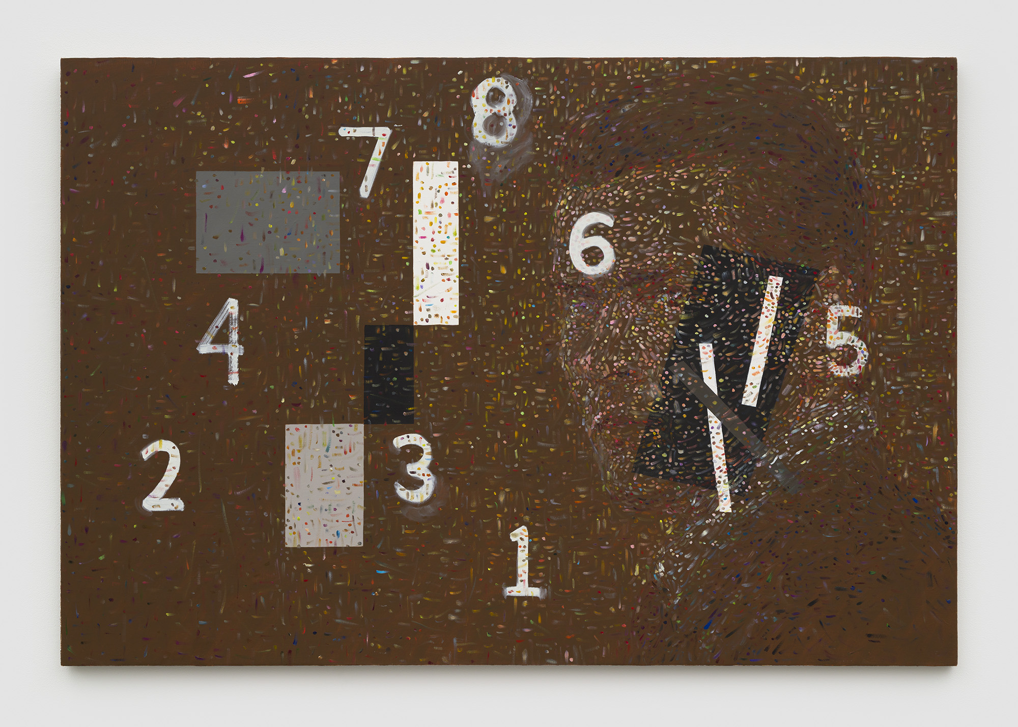 Carolyn Forrester, Long Arc, 2025, Oil on linen, 38 x 56 in (96.5 x 142.2 cm). Courtesy of the artist and Chapter NY.