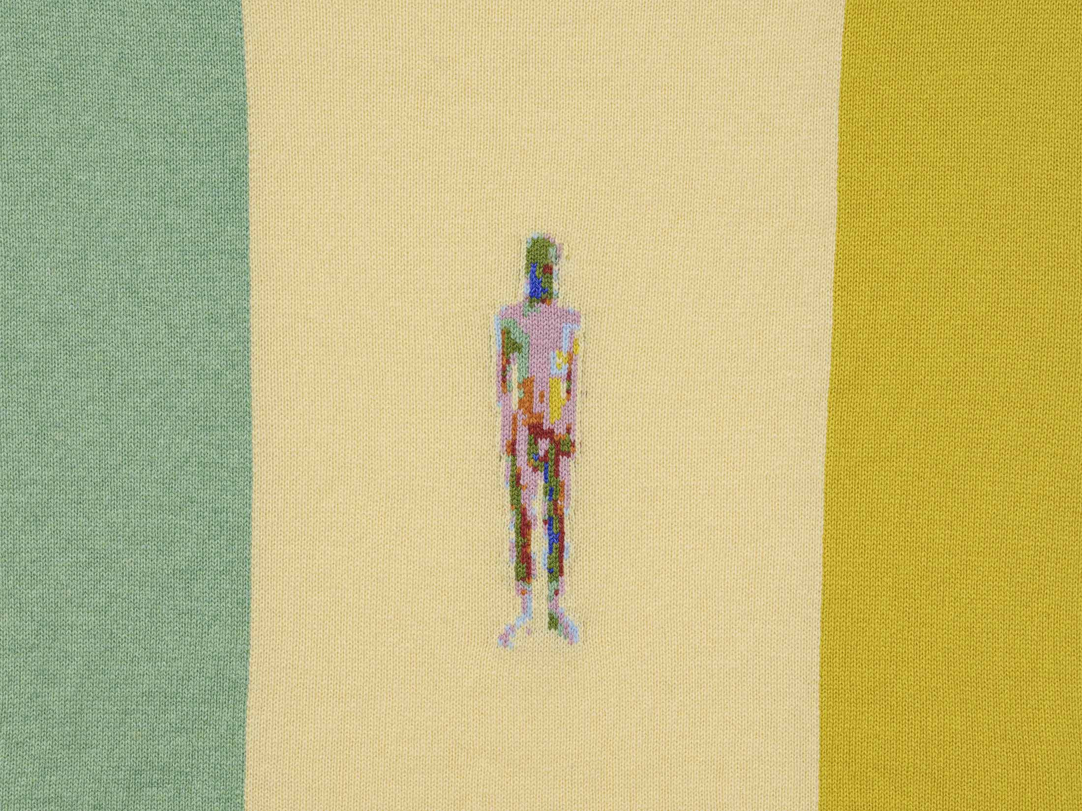 Detail. Patrick Carroll, The Rainbow, Wool, 93.5x126cm. Courtesy of the artist and Bio Gallery.