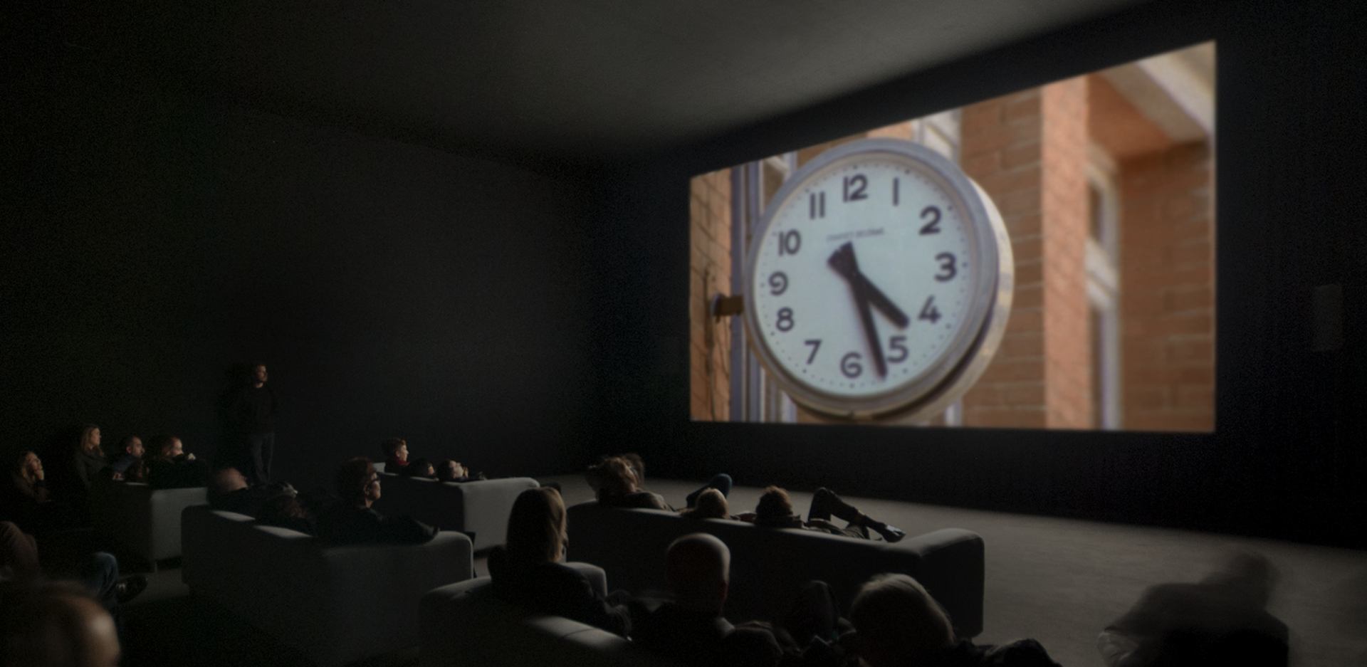 Christian Marclay, The Clock, 2010, Single-channel video installation, duration: 24 hours © Christian Marclay. Photo © White Cube (Ben Westoby)