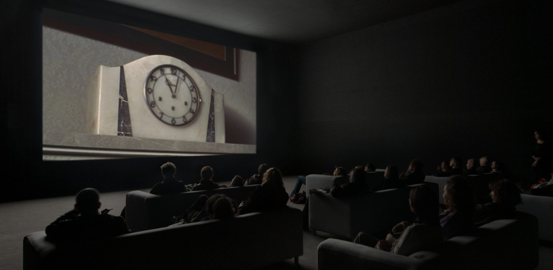 Christian Marclay, The Clock, 2010, Single-channel video installation, duration: 24 hours © Christian Marclay. Photo © White Cube (Ben Westoby)