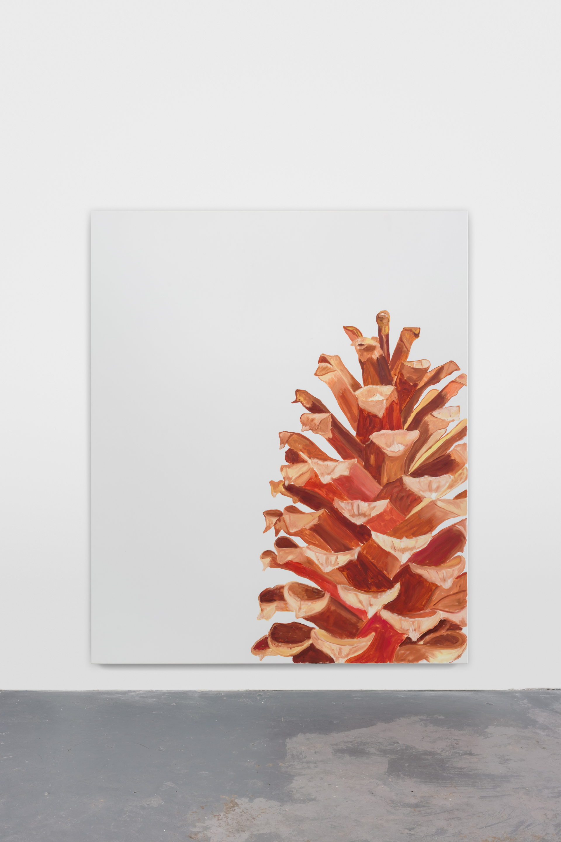 Oberon Parry-Laidler, Cone painting 2, 2025, Oil on canvas, 180 x 150cm, courtesy of the artist and Pusher.