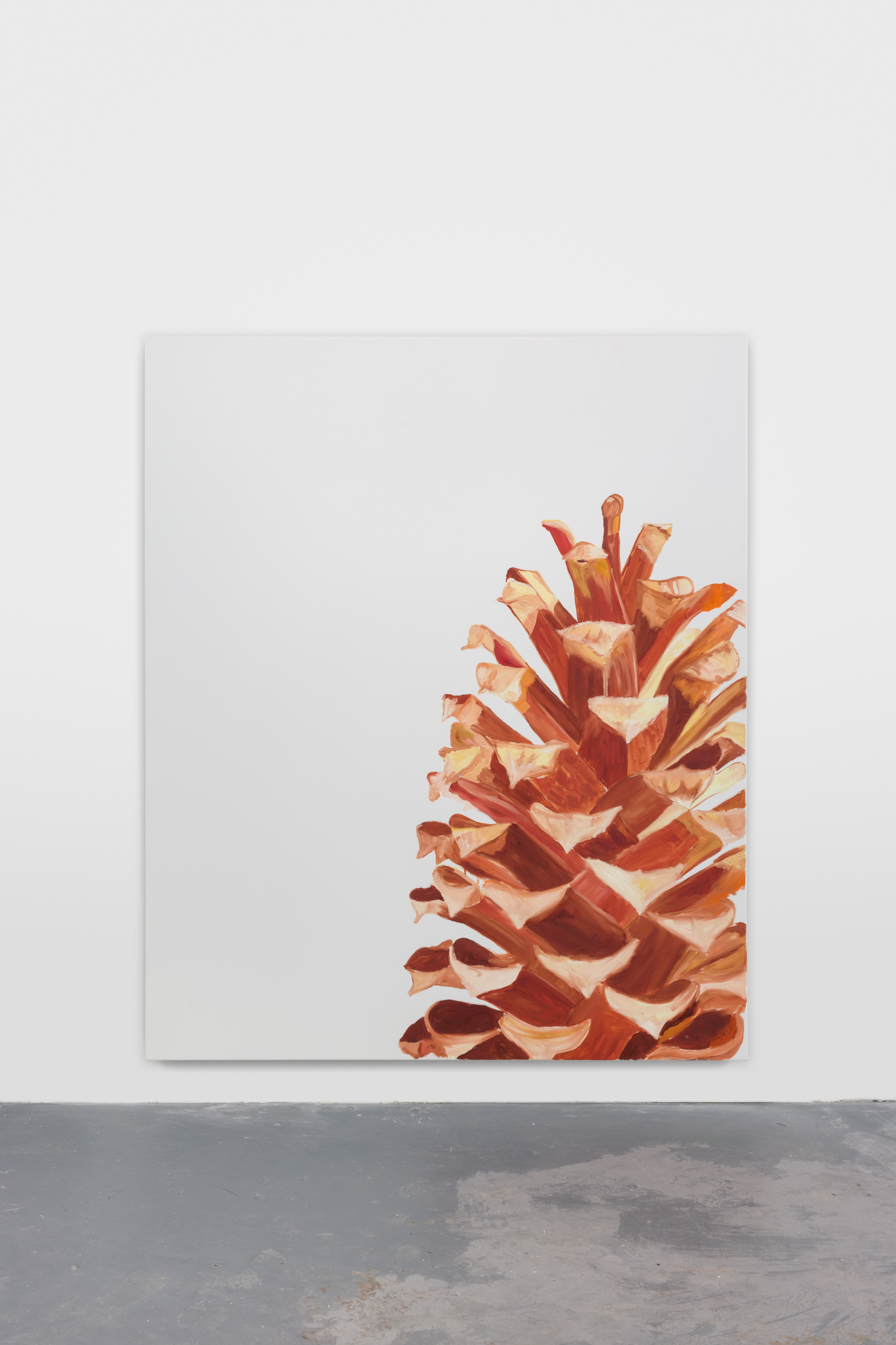 Oberon Parry-Laidler, Cone painting 1, 2025, Oil on canvas, 180 x 150cm, courtesy of the artist and Pusher.