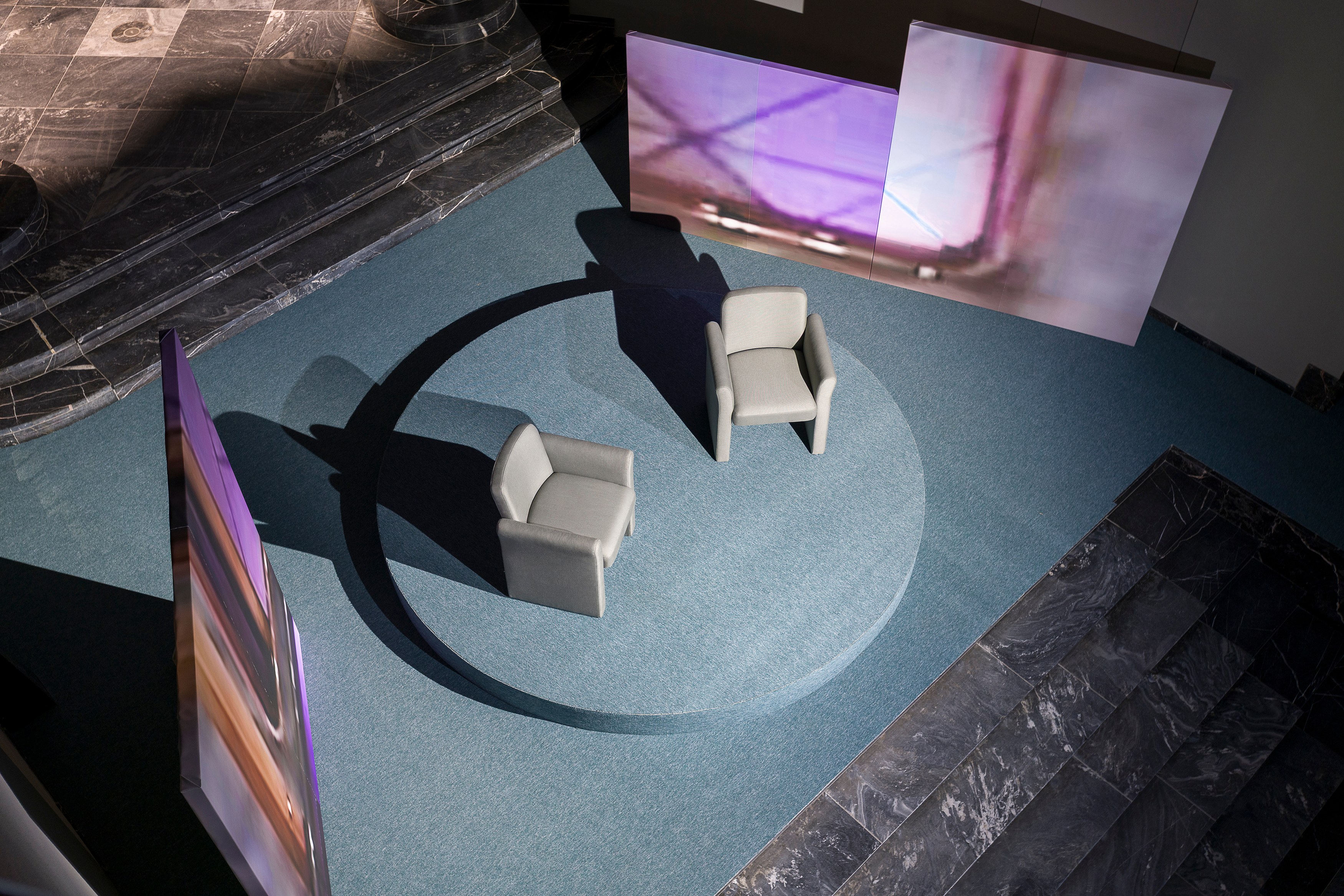 Jordan Strafer, DISSONANCE, Installationsansicht bei Fluentum / installation view at Fluentum, 2025. Foto: / Photo: Stefan Korte.