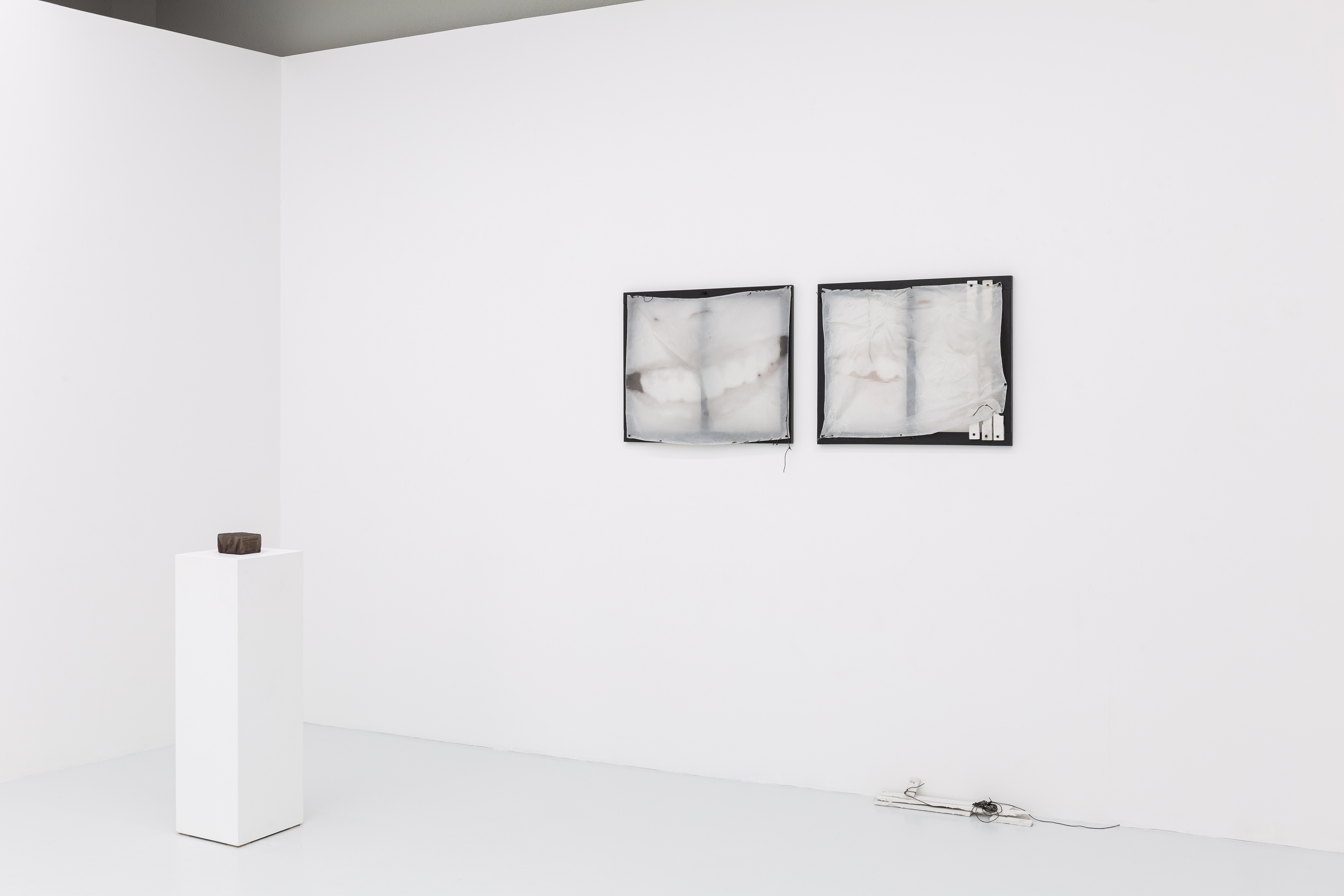 Installation view, Back Up My Heart to the Cosmic Machine at YK PRESENTS, Seoul, December 11 – December 31, 2025. Courtesy the artists and YK PRESENTS, Seoul.