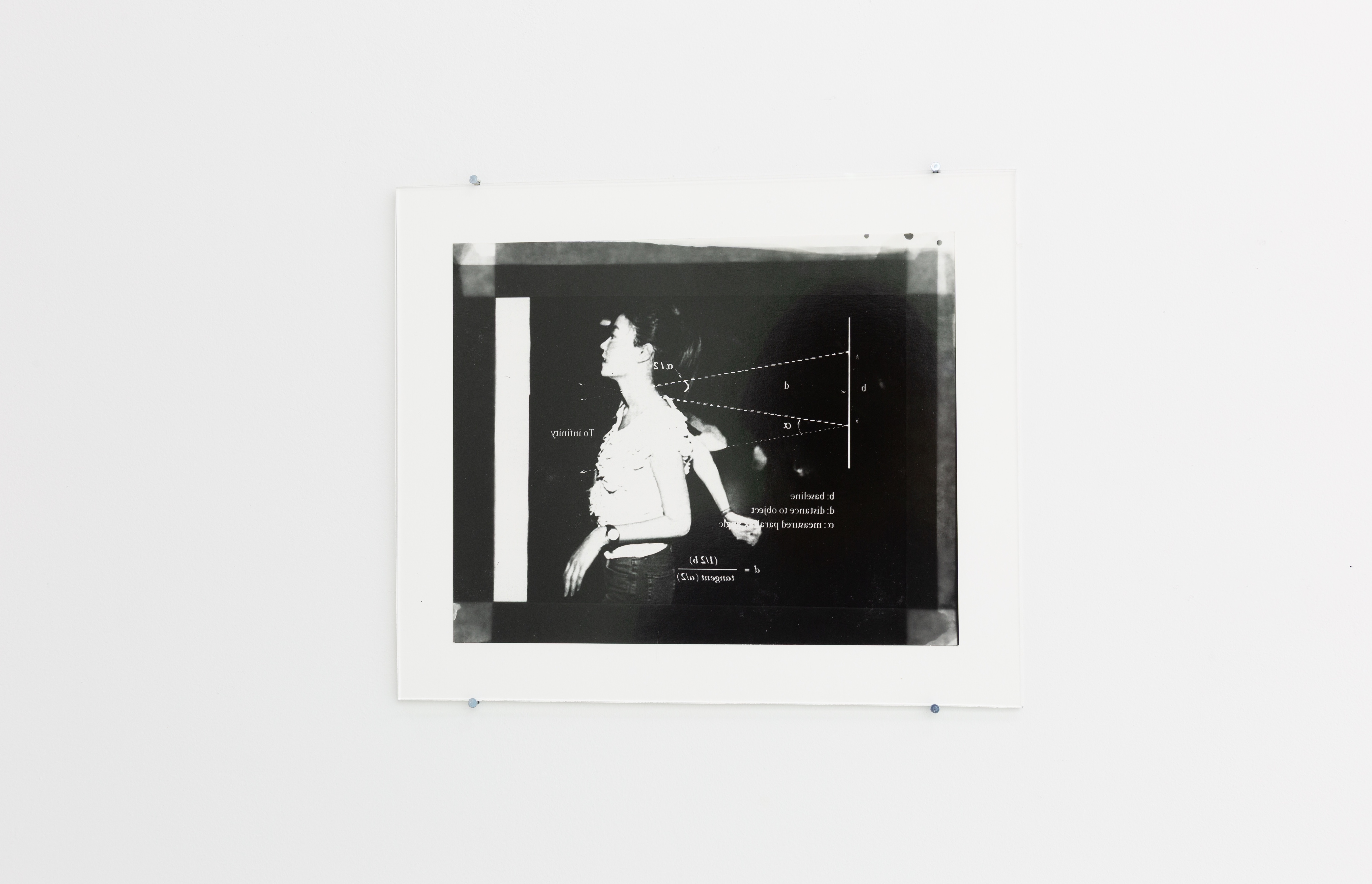 Minsuh Kang, Parallax 1, 2025. Black and white darkroom print, 26.3 × 31 cm. Courtesy the artist and YK PRESENTS, Seoul.