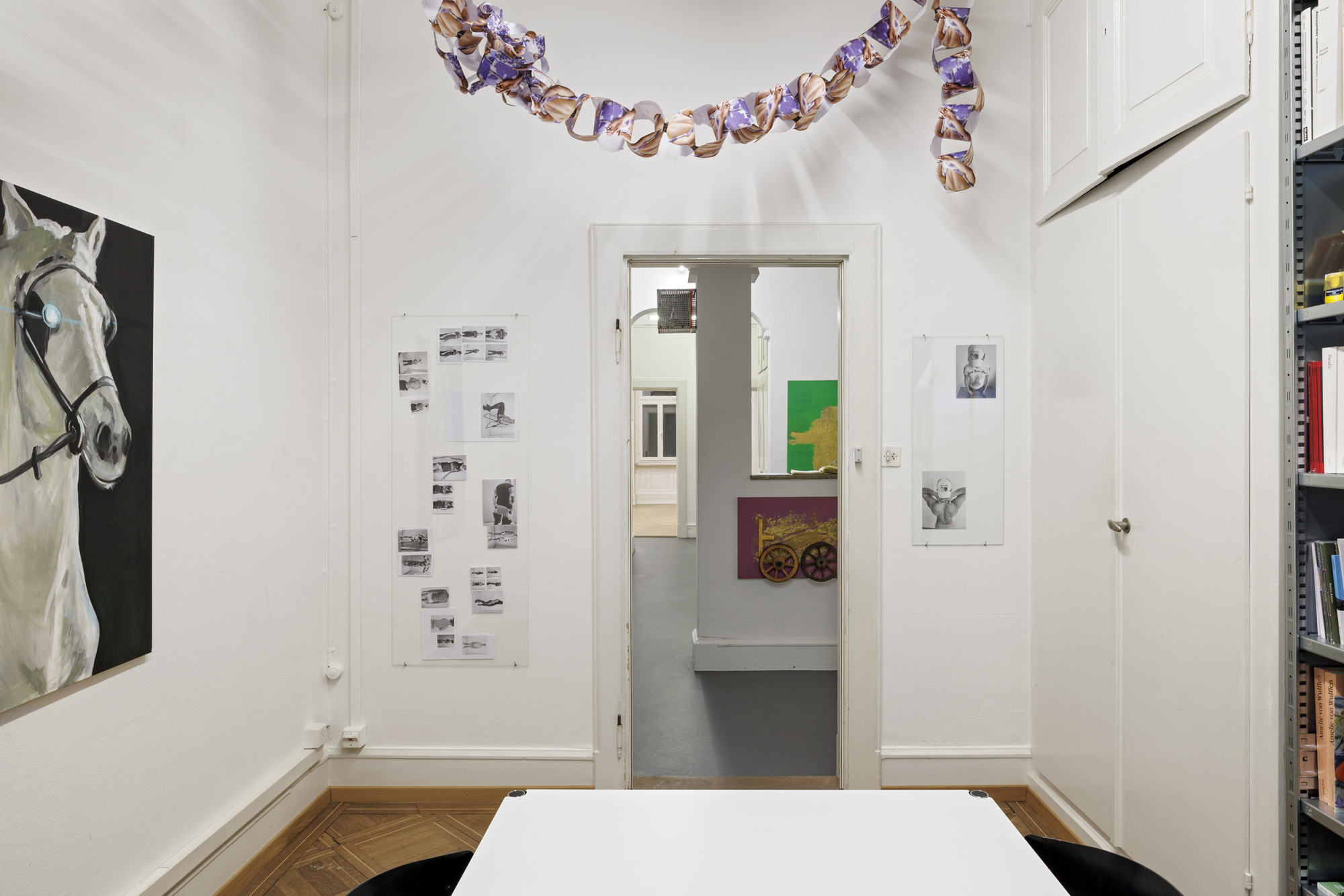 Installation view, Kühe und Pferde, 2025-2026, courtesy of the artists and Galerie Oskar Weiss.