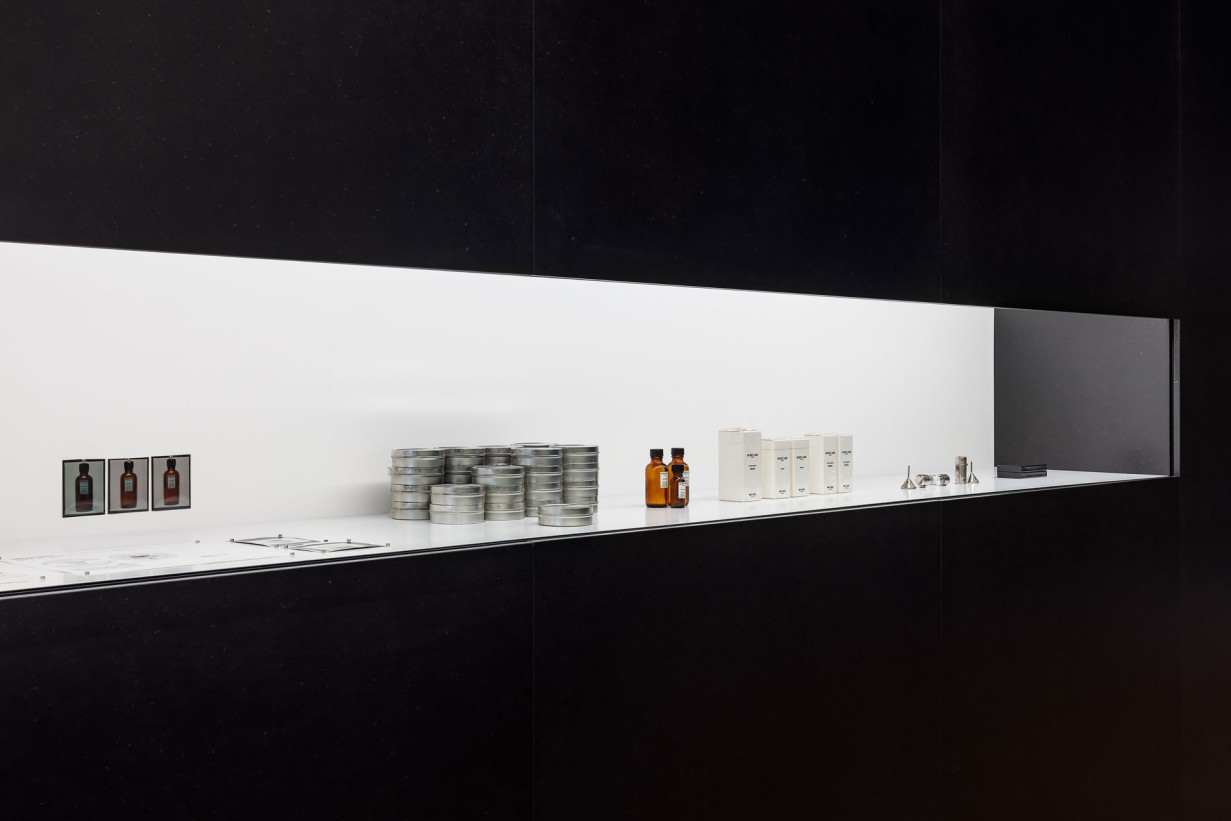 Installation view, Helmut Lang Archive. Courtesy of the artist, MAK. © HL-ART