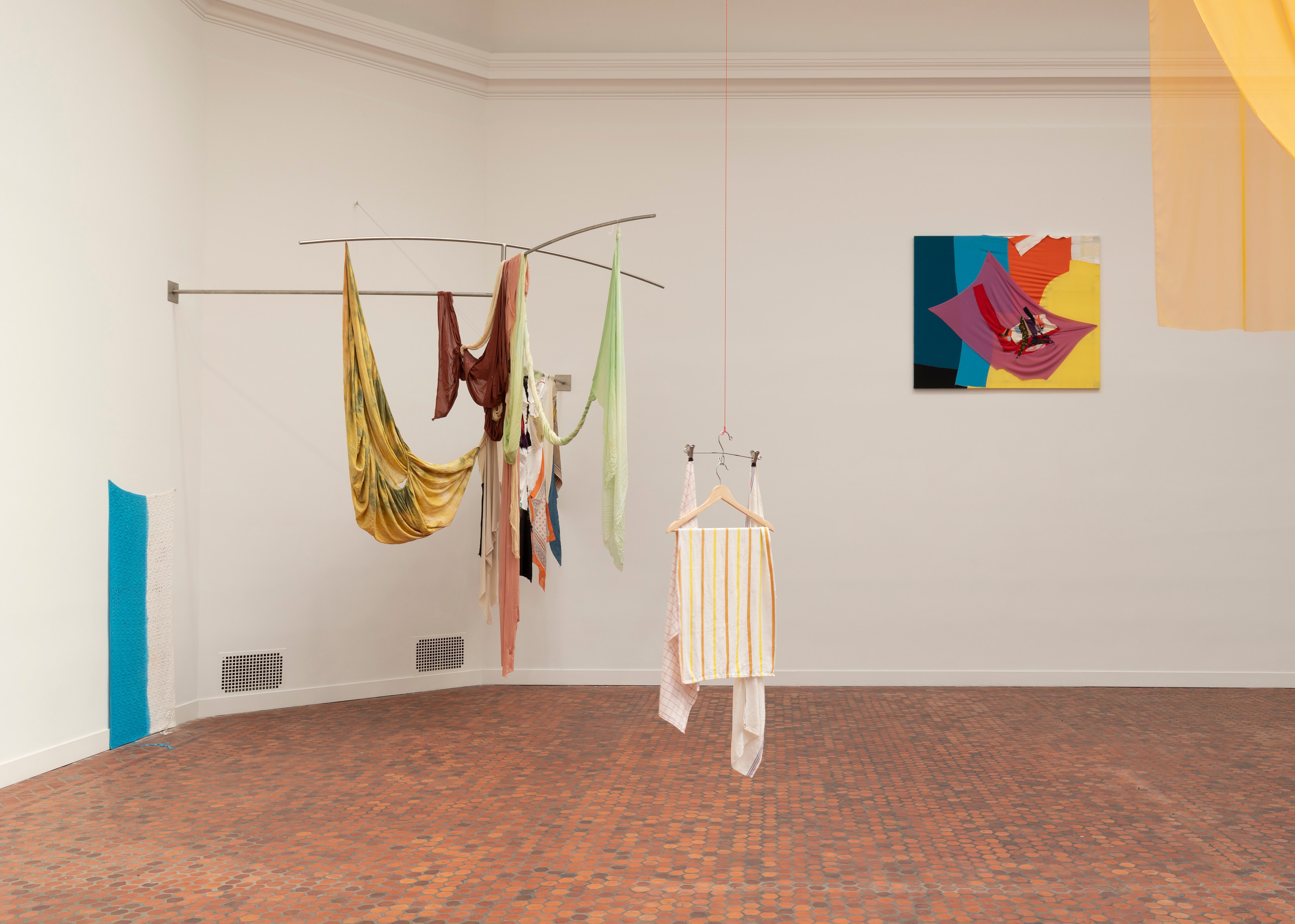 Installation view, Eric N. Mack, Fishers of Men, American Academy of Arts and Letters, 2025. Photo: Charles Benton 