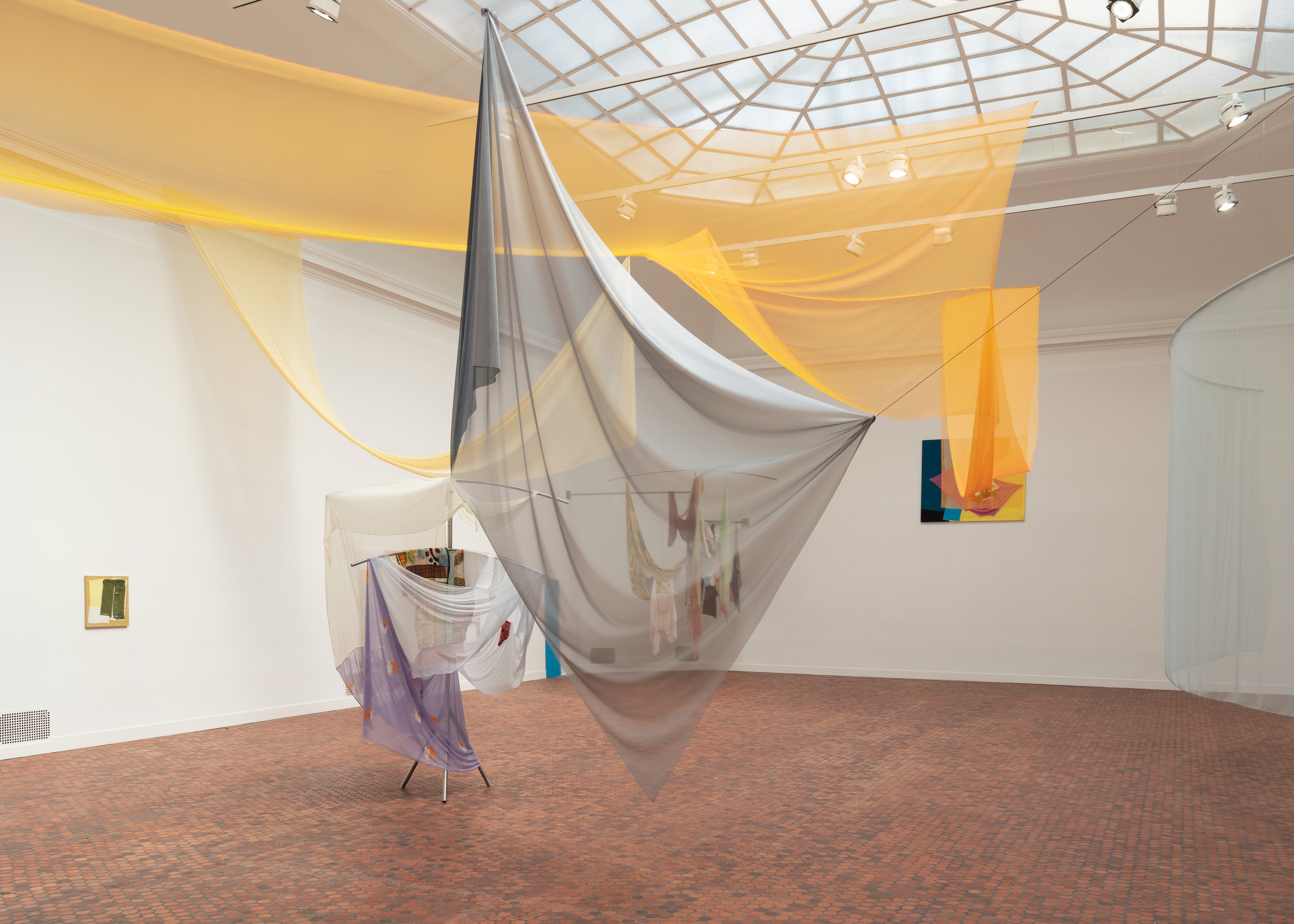 Installation view, Eric N. Mack, Fishers of Men, American Academy of Arts and Letters, 2025. Photo: Charles Benton 