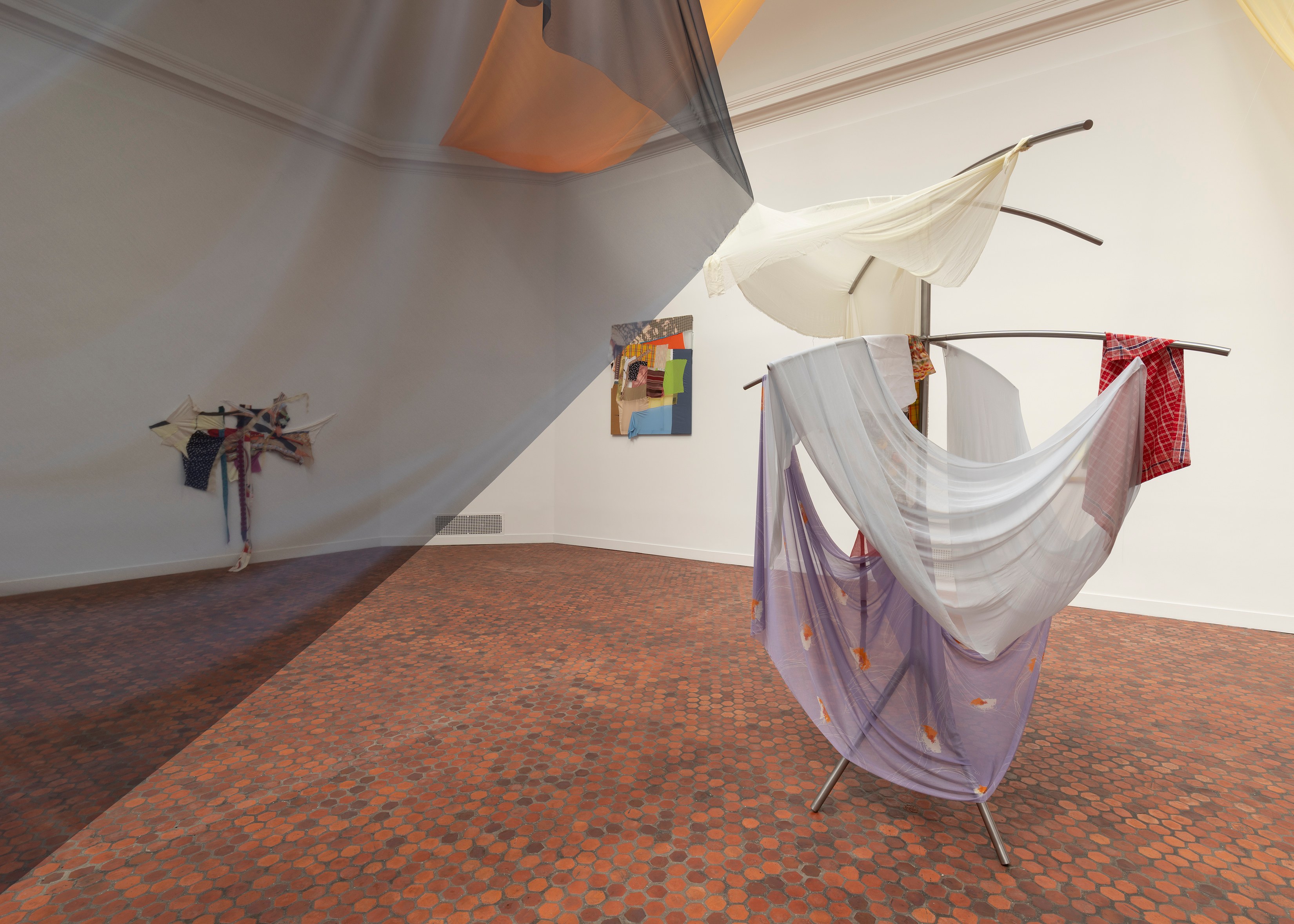 Installation view, Eric N. Mack, Fishers of Men, American Academy of Arts and Letters, 2025. Photo: Charles Benton 