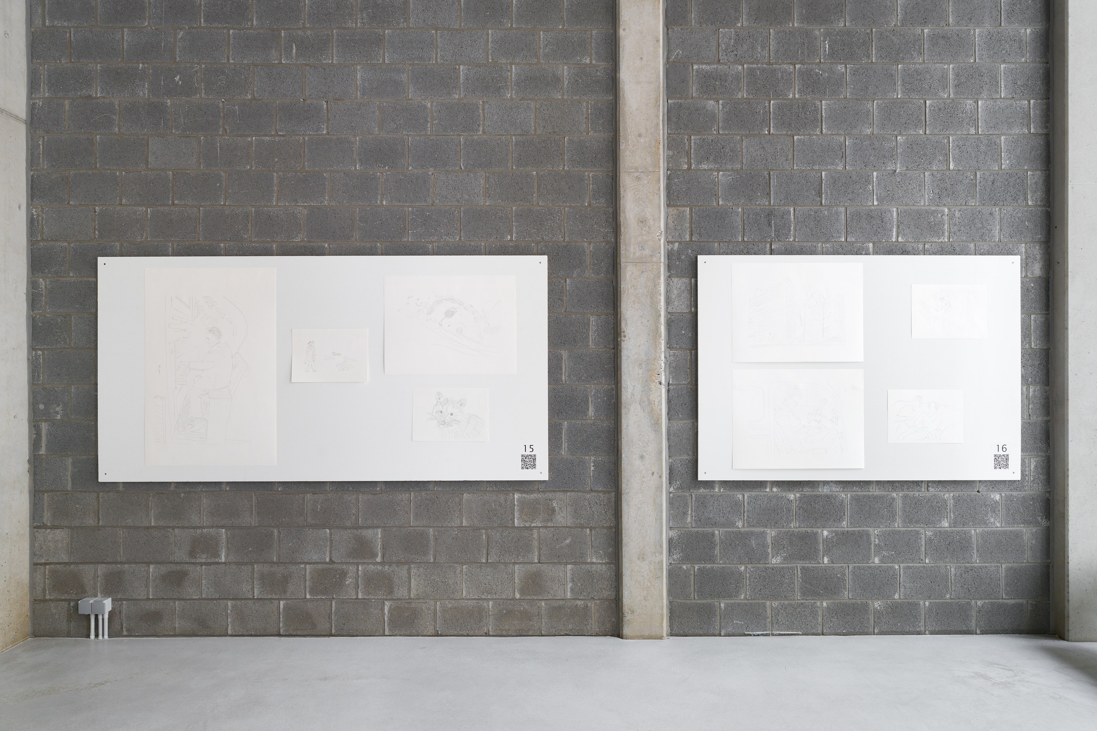 Installation view – Jos de Gruyter & Harald Thys, LA MERVEILLE DE LA VIE, 16/01/26-21/02/26. Courtesy of the artists and KIN.