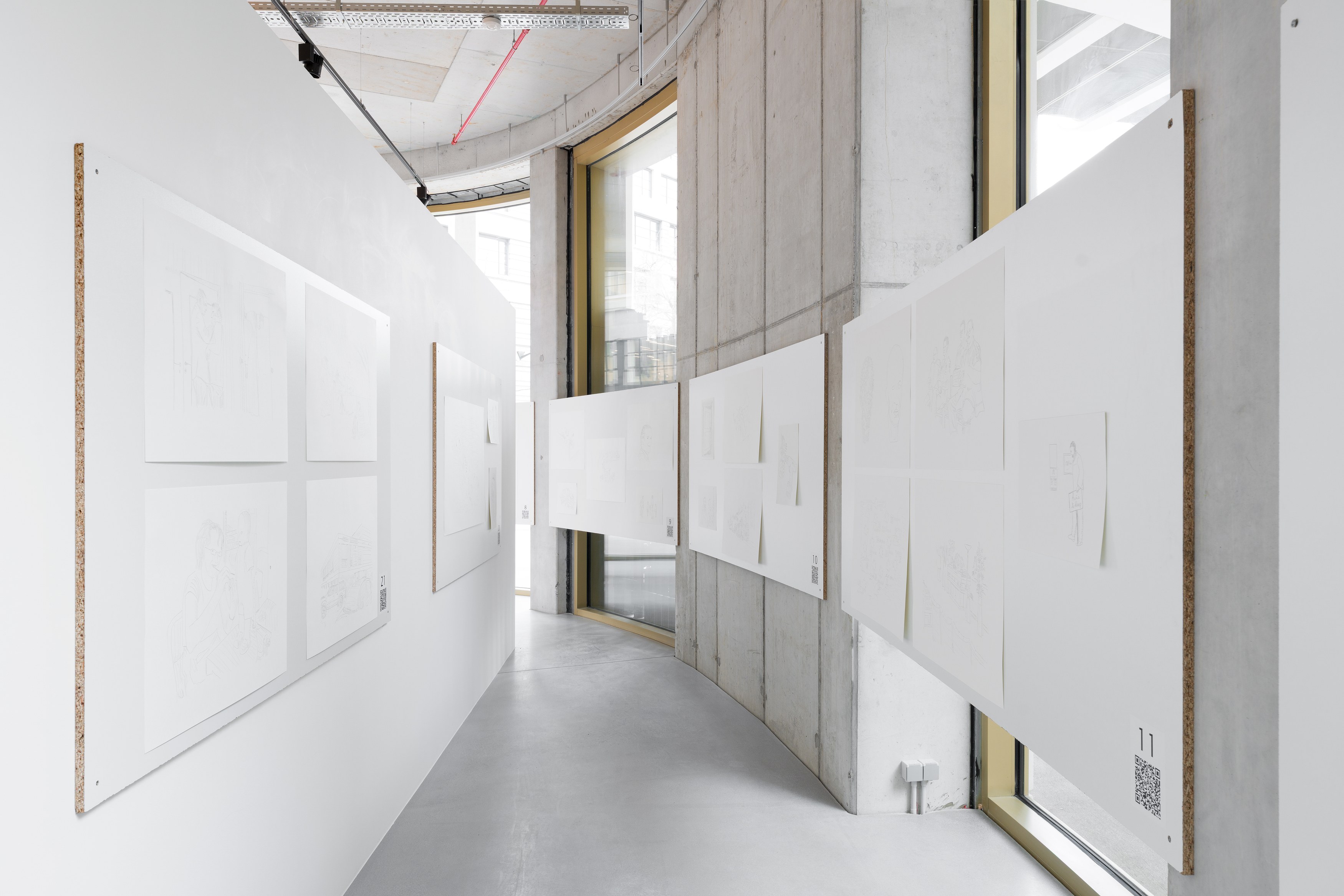 Installation view – Jos de Gruyter & Harald Thys, LA MERVEILLE DE LA VIE, 16/01/26-21/02/26. Courtesy of the artists and KIN.