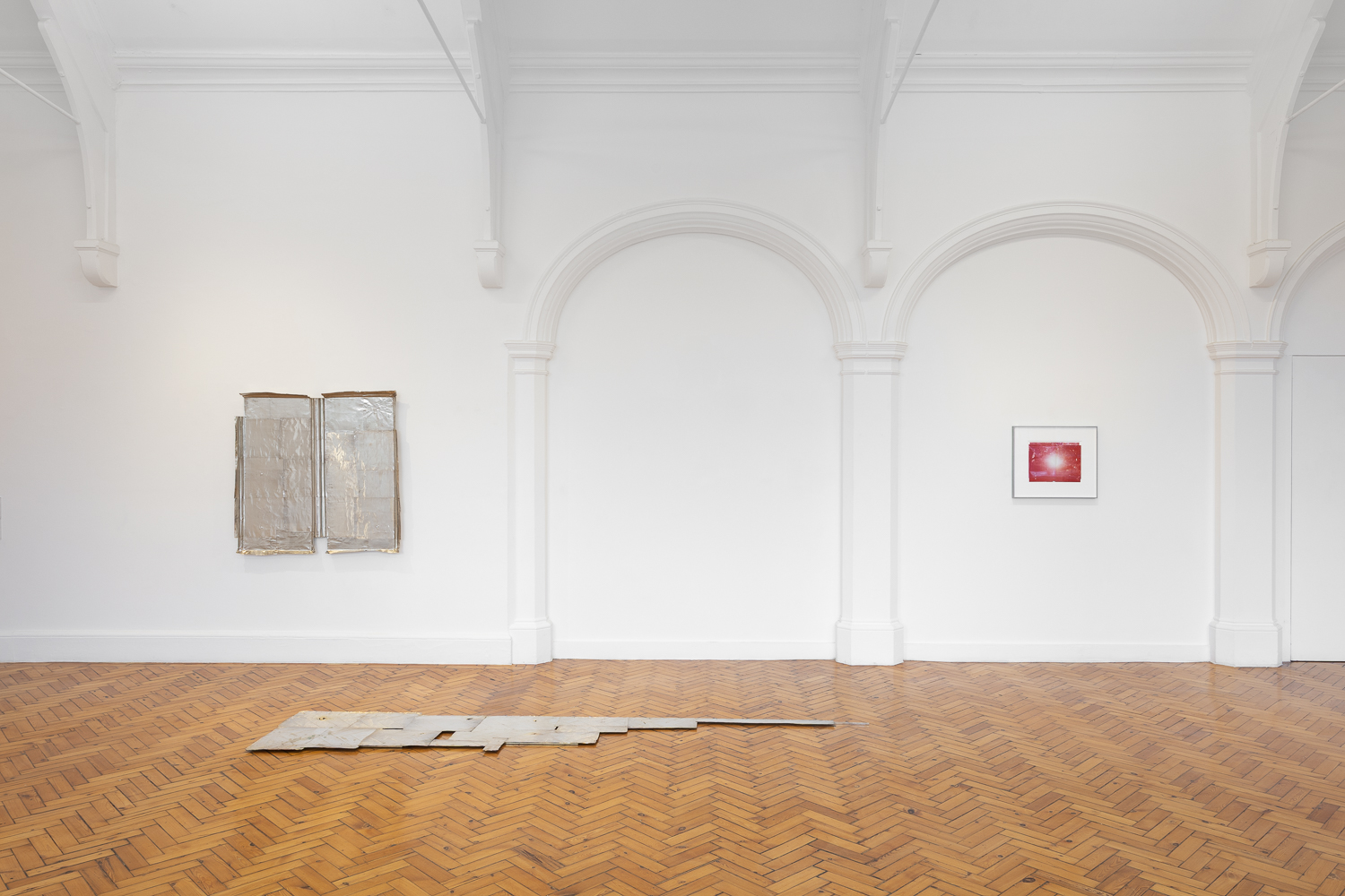 Installation view of Nat Faulkner, Strong water at Camden Art Centre, 2026. Photo credit Rob Harris.