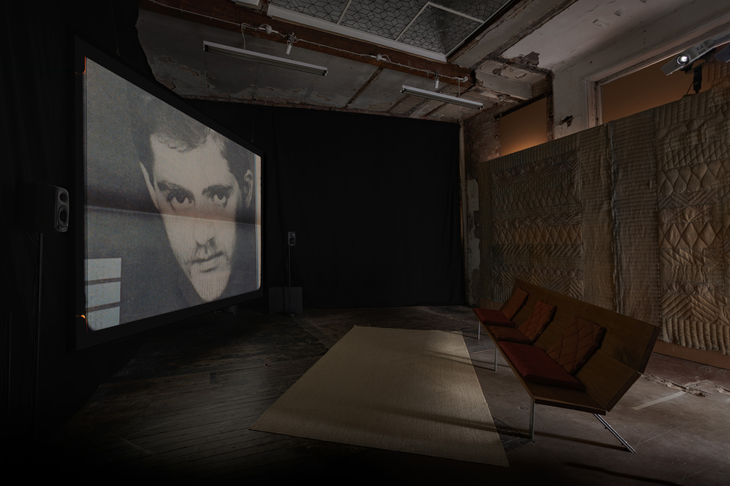 Luke Fowler, Installation view 'Patrick', The Modern Institute, Bricks Space, Glasgow, 2026. Courtesy of the artist and The Modern Institute.