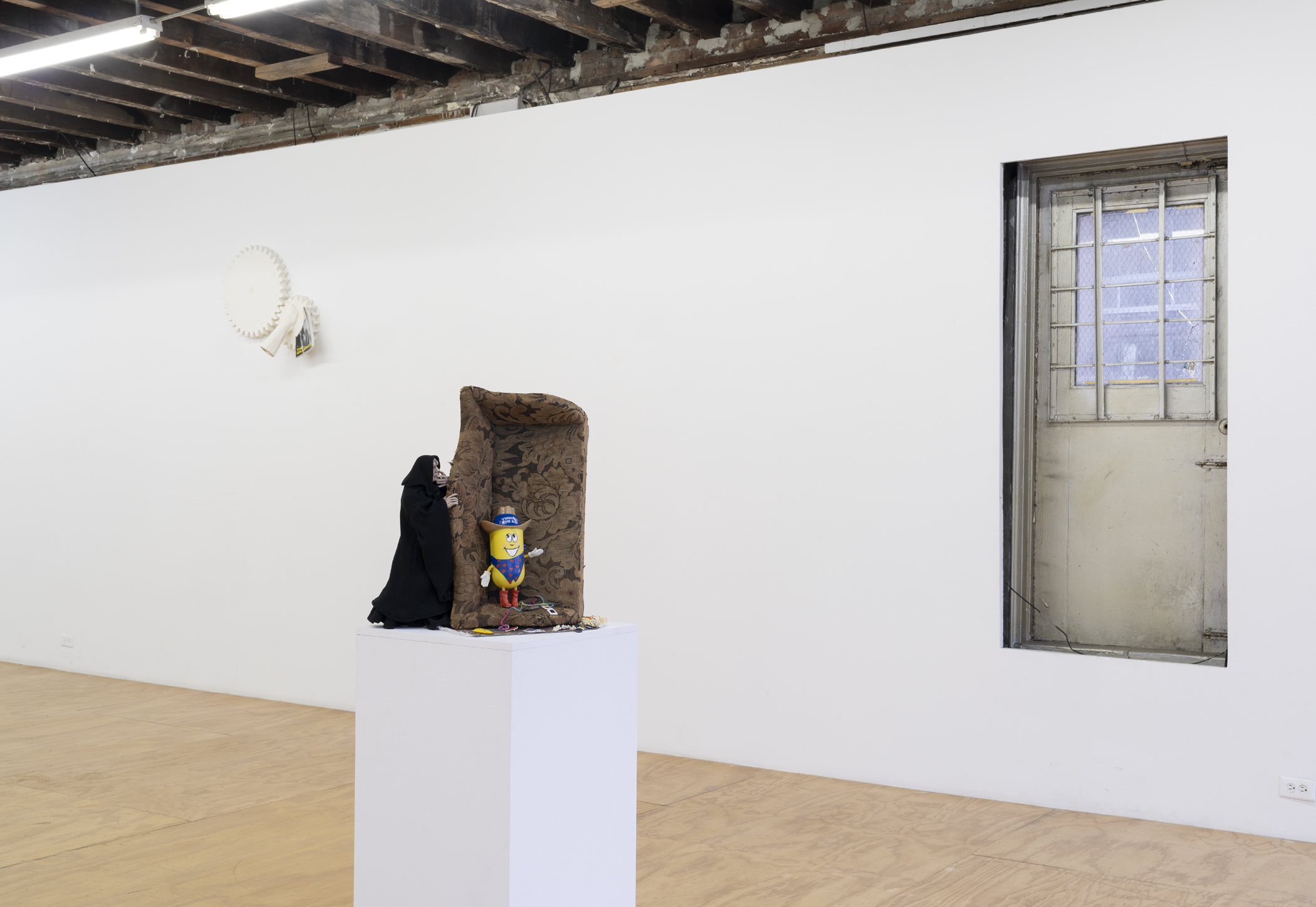 Installation view, On The Never-Never, 2026. Courtesy of the artists, Galerie Tenko Presents and Reena Spaulings.
