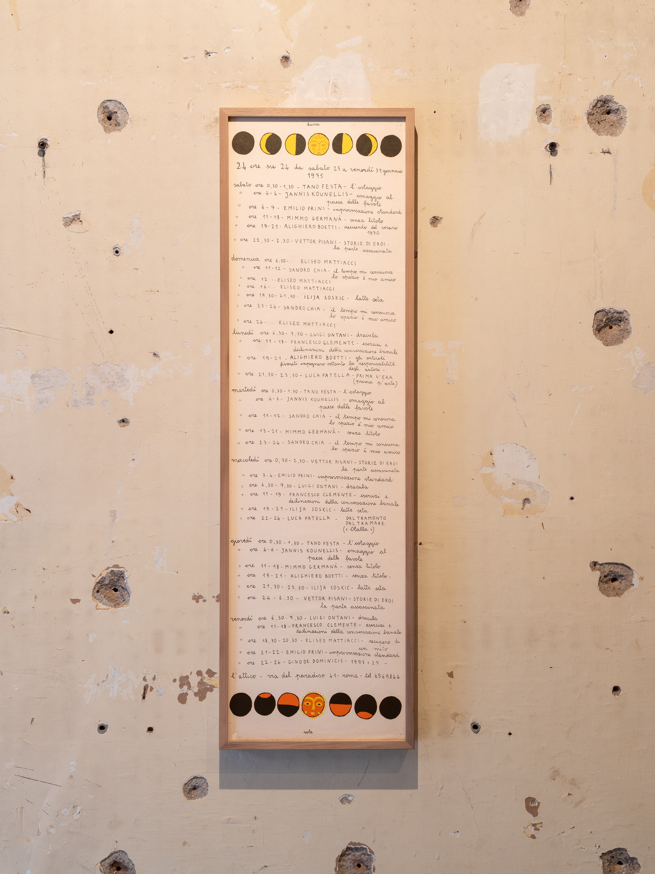 Instalation view, 1975+27, 2026. Courtesy of the artist and Sant’Andrea de Scaphis. Photos by Daniele Molajoli.