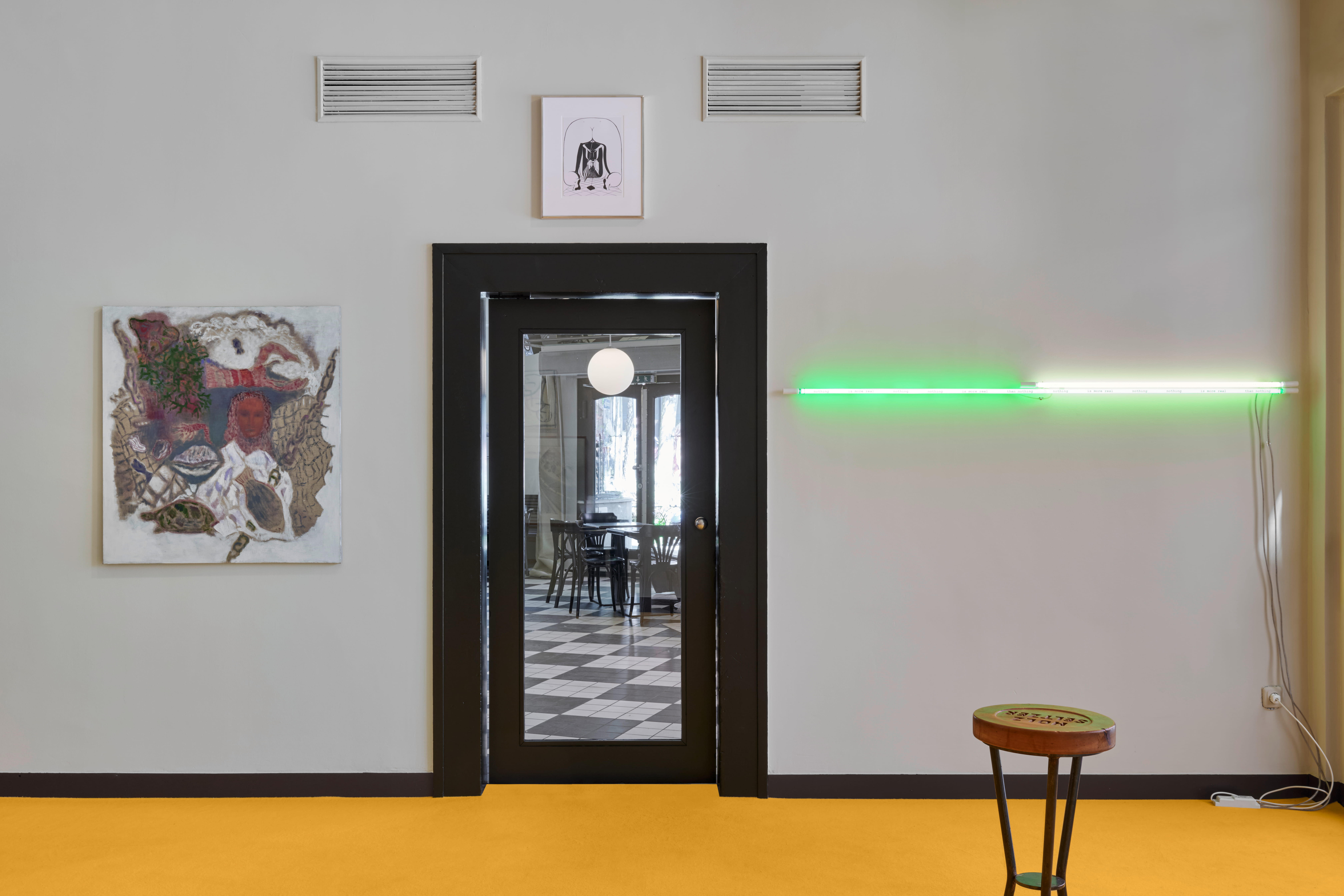 Installation View, Taktik An Der Theke, 2026. Courtesy of the artists and Central.
