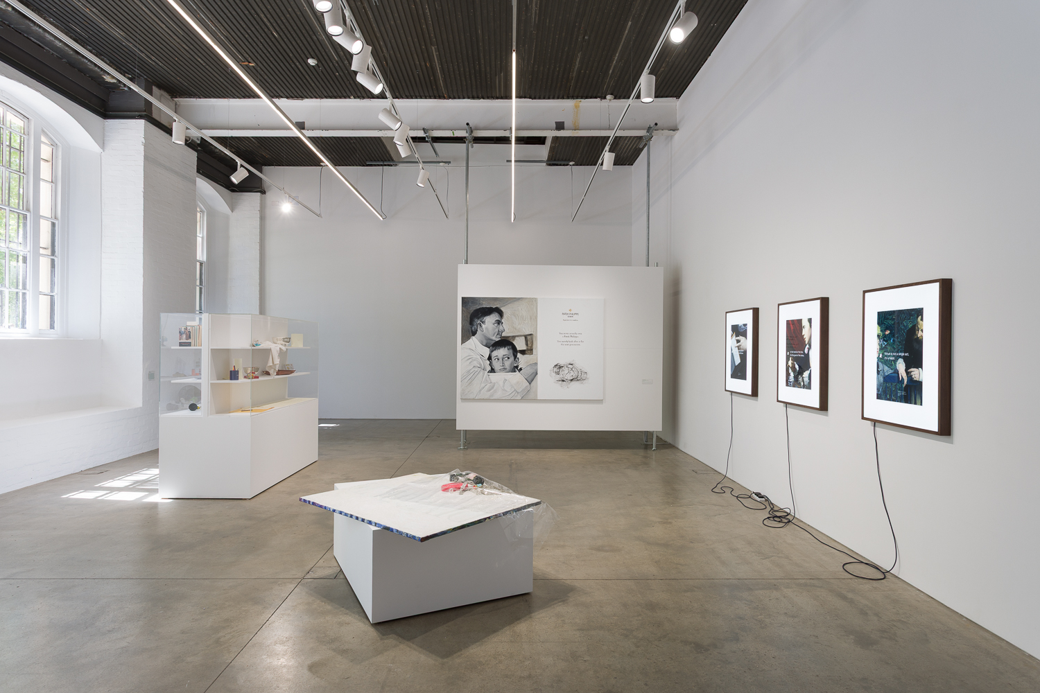 Installation view, Genuine Fake Premium Economy: Jenna Bliss, Buck Ellison & Jasmine Gregory, Institute of Contemporary Arts, London, 2026. Photo: Rob Harris.