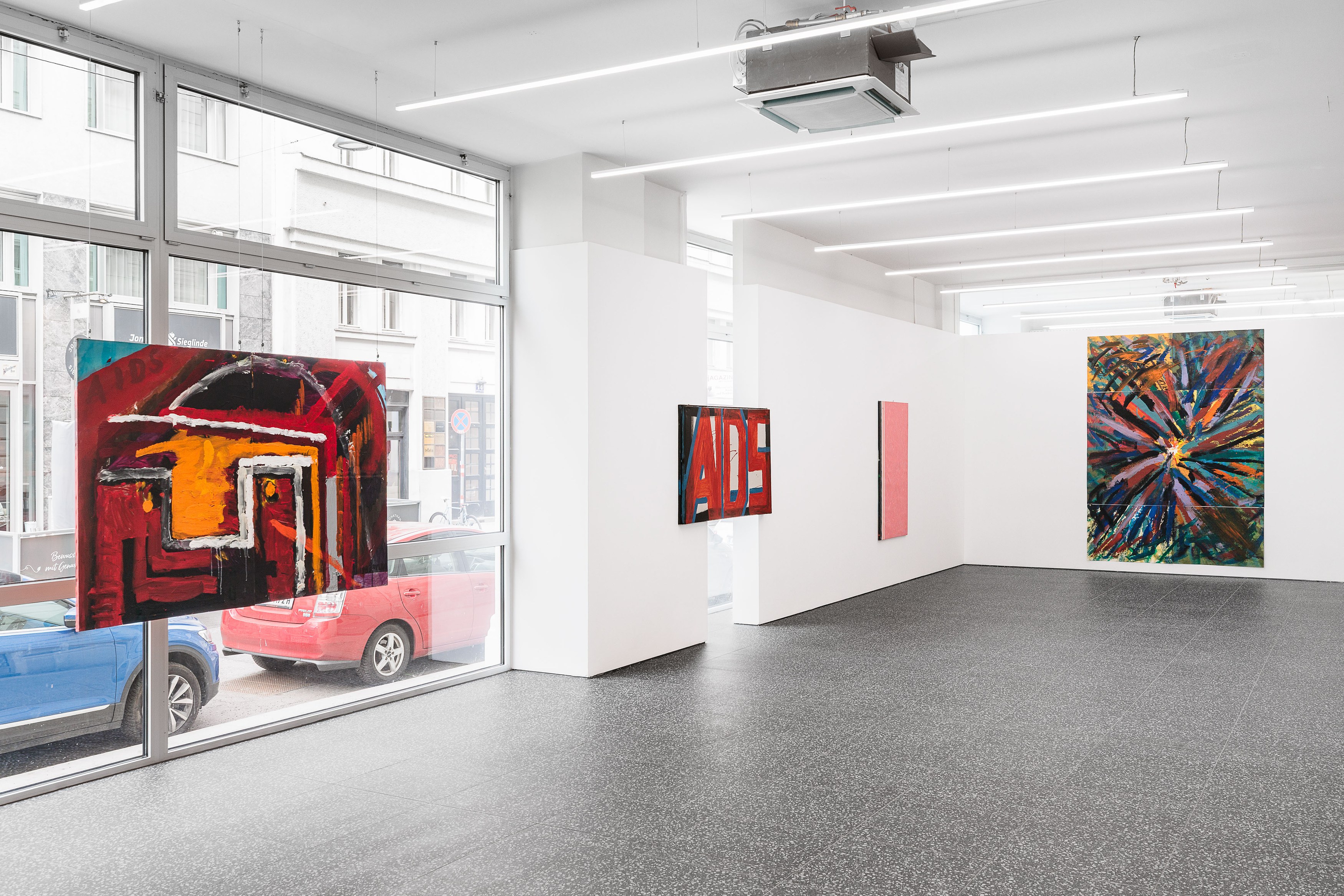 Installation view, Stano Filko: Painting, 2026. Courtesy of the artist and Layr, Vienna.