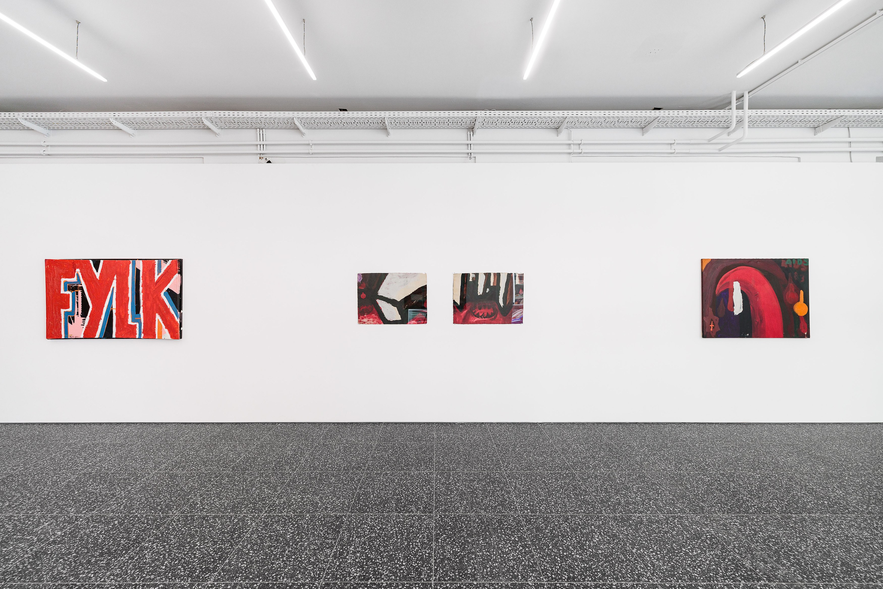 Installation view, Stano Filko: Painting, 2026. Courtesy of the artist and Layr, Vienna.