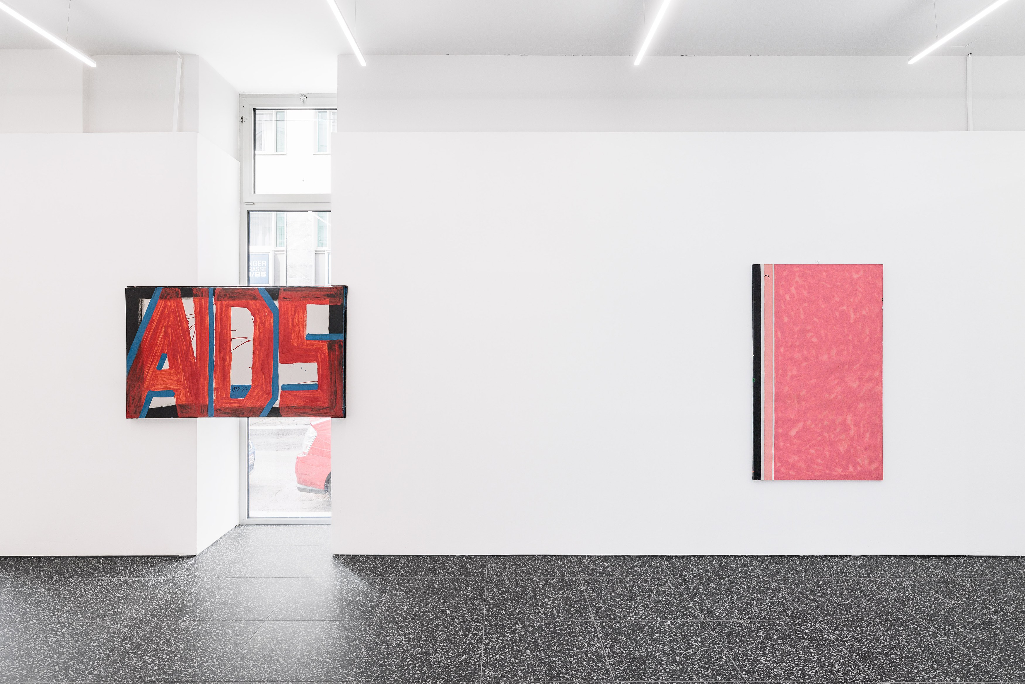 Installation view, Stano Filko: Painting, 2026. Courtesy of the artist and Layr, Vienna.