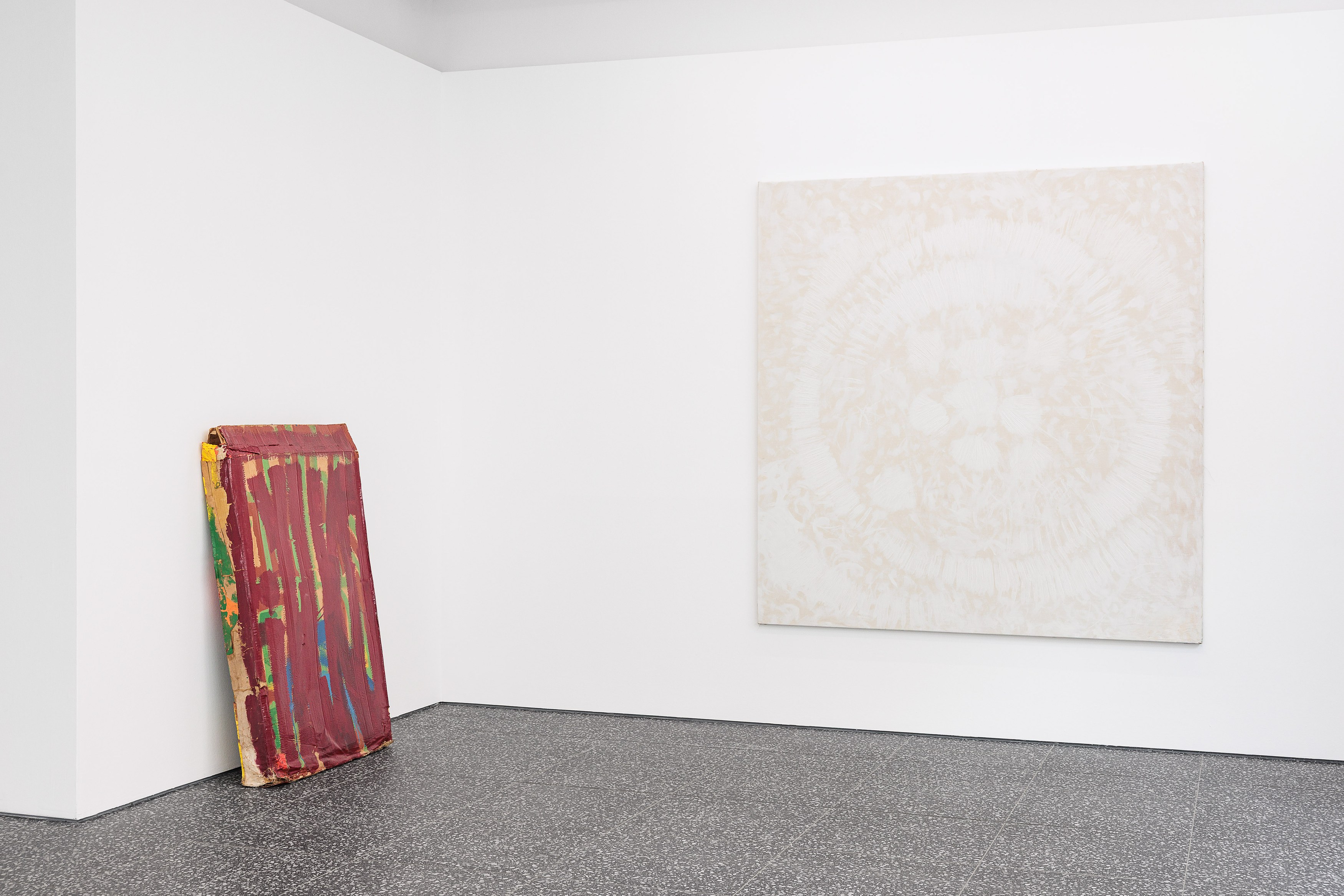 Installation view, Stano Filko: Painting, 2026. Courtesy of the artist and Layr, Vienna.