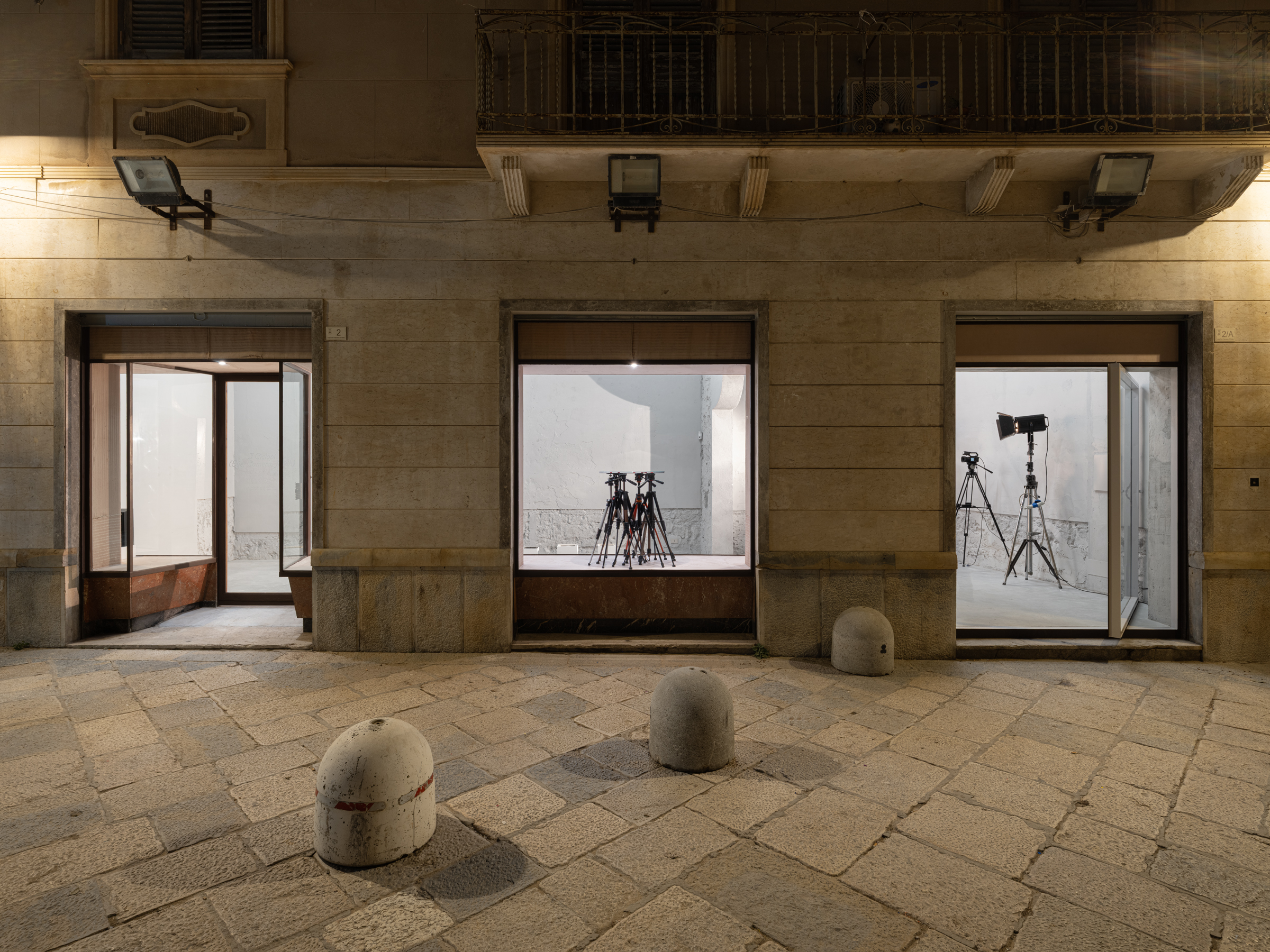 Installation View, I Ciclopi (Eye, Camera, Myth), INCURVA, Trapani, 2 April - 28 June 2026. Photo: Oskar Lee