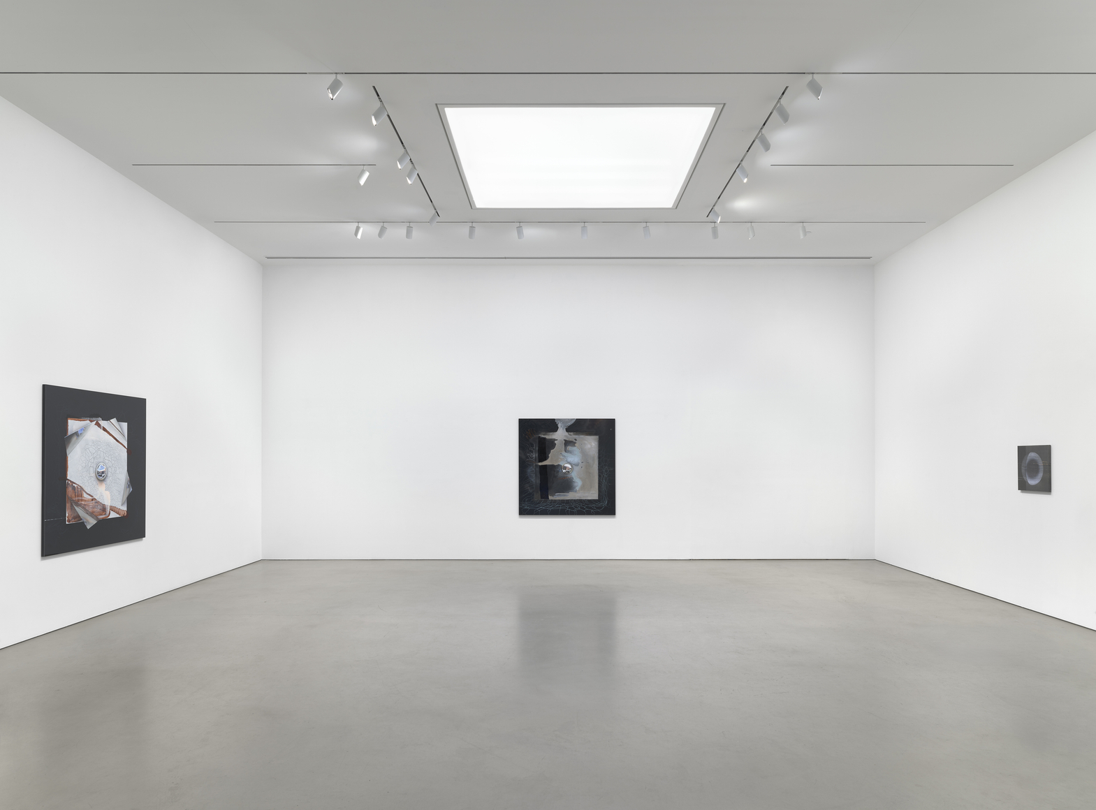 Installation view, Seth Price, Petzel, 2026. Photo by Ron Amstutz.