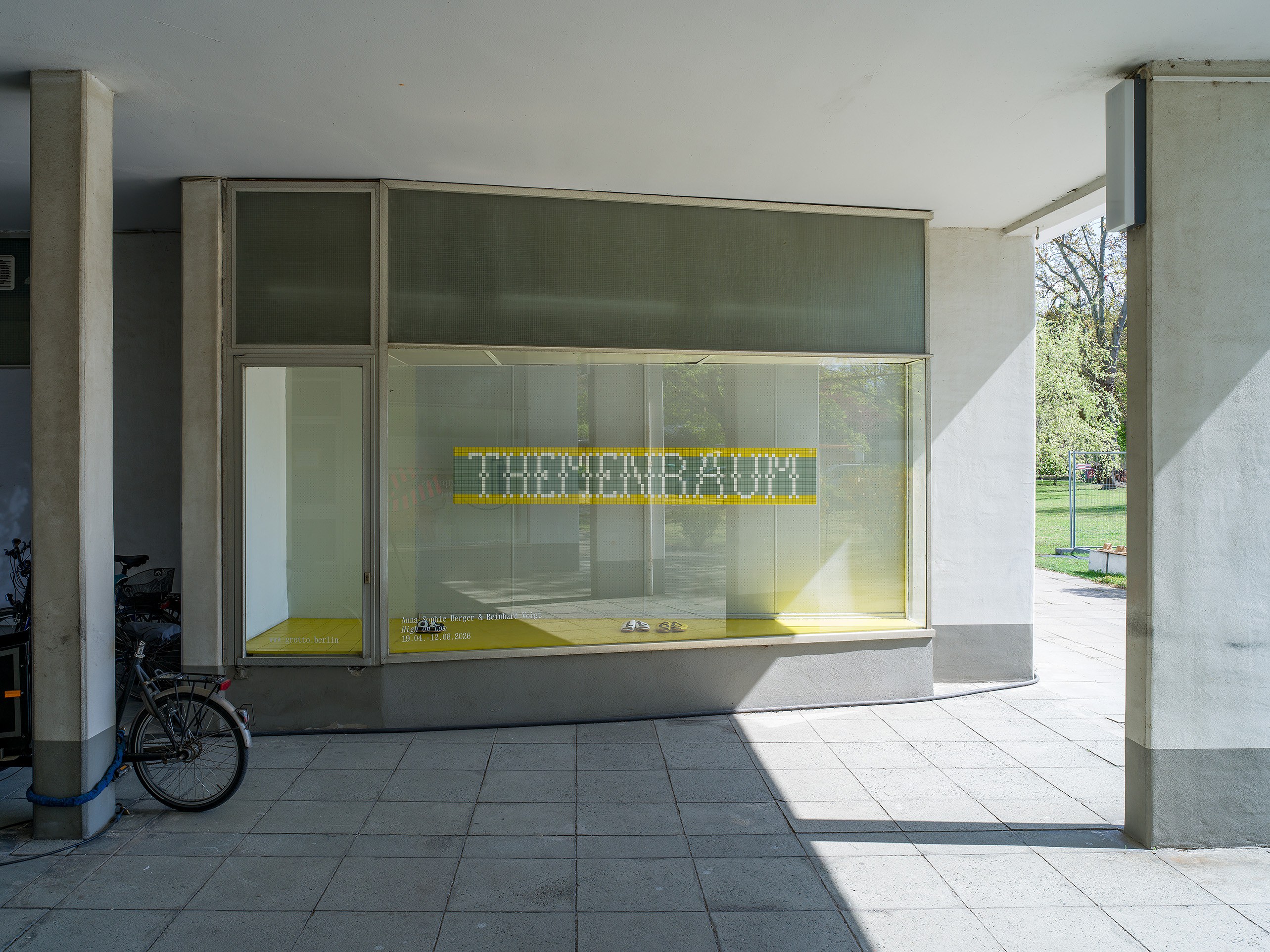 Installation view, High on Low, 2026. Images courtesy of the artists and GROTTO, Berlin. Photos by Nick Ash.