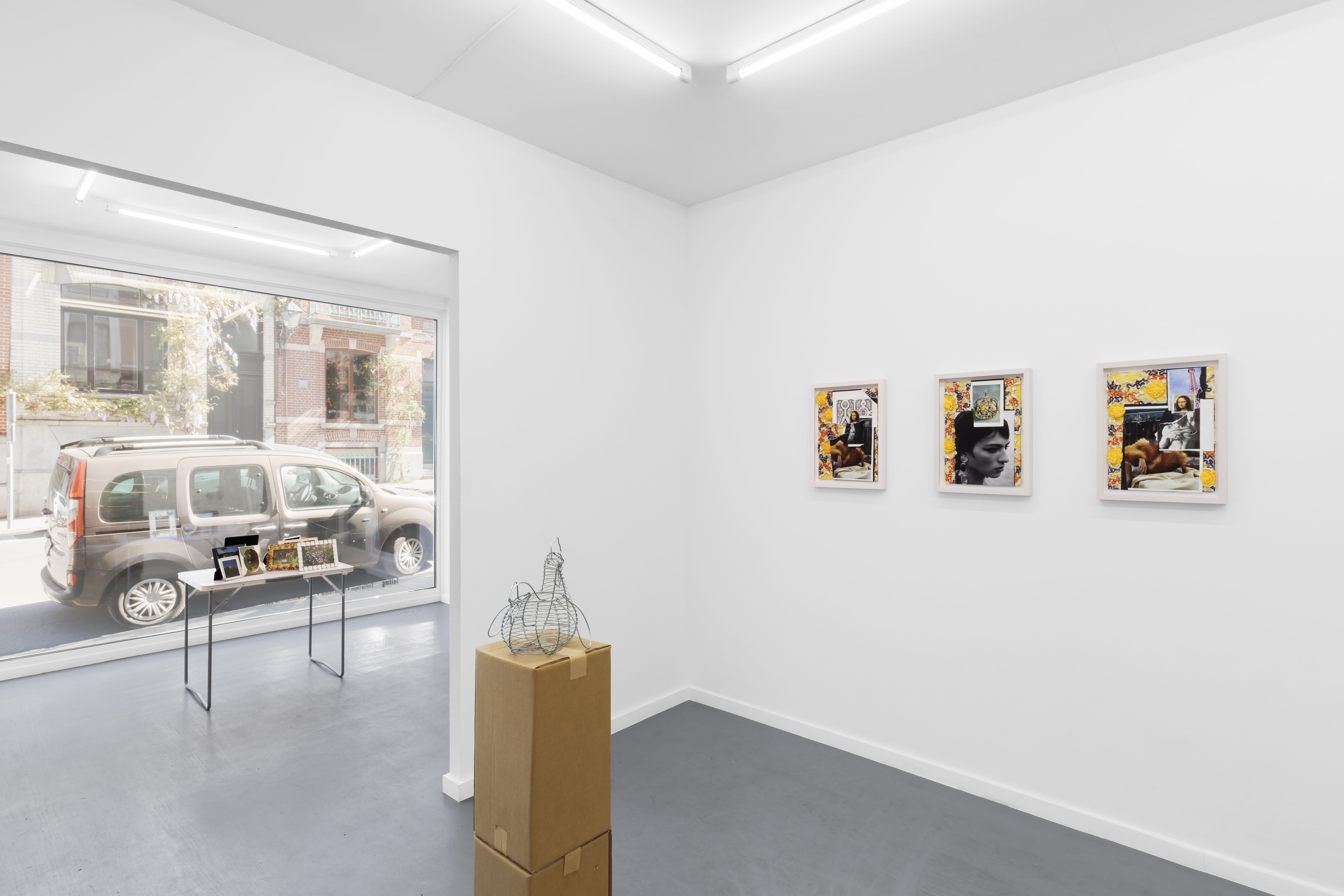 Installation view, Setting, Damien & The Love Guru, Brussels, 2026. Photography by Useful Art Services.
