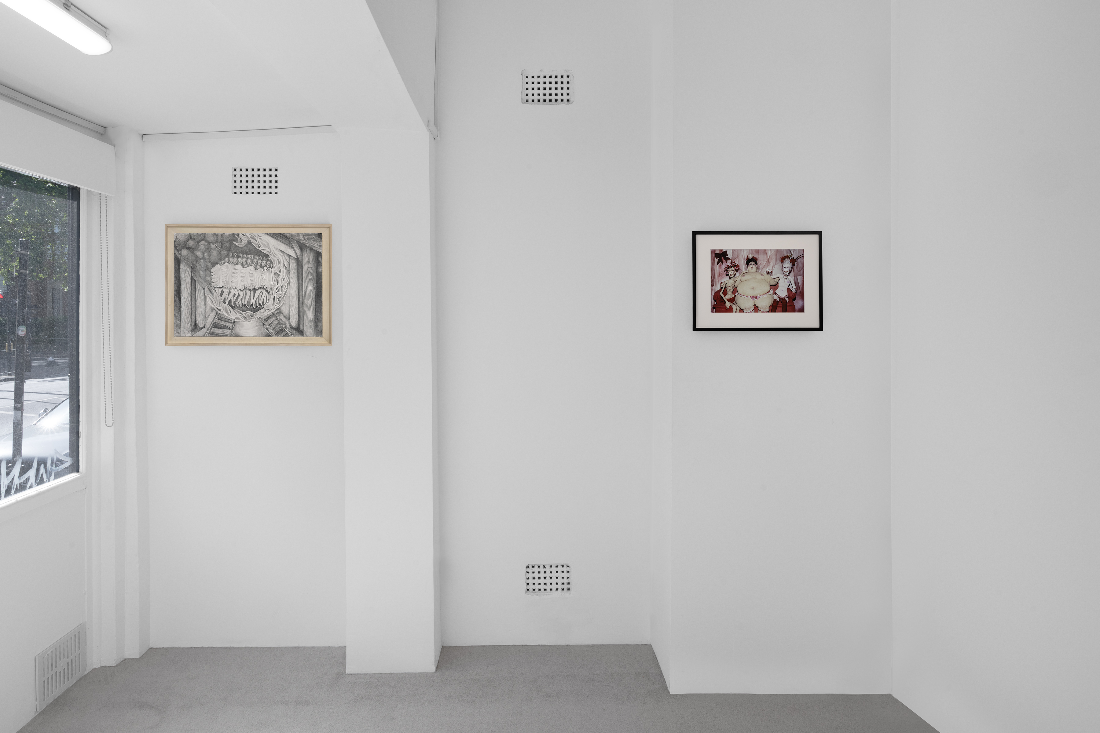 Installation view, You're only happy when you can see something die!, 2026. Photography by Dominique Croshaw, courtesy of NEVEN and the artists.