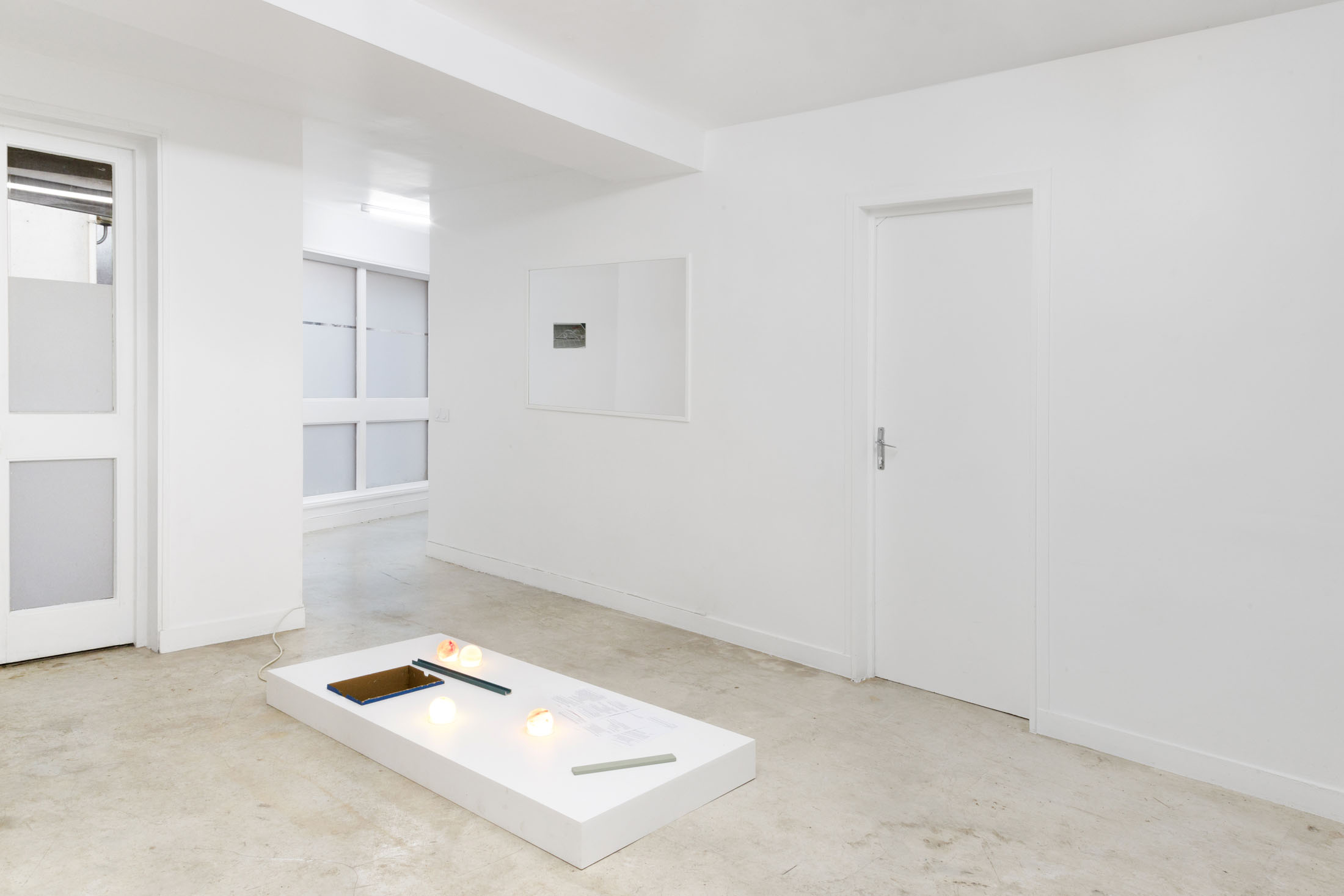 Installation view, A Certain Distance, 2026. Courtesy of the artists and Café des Glaces, Tonnerre.