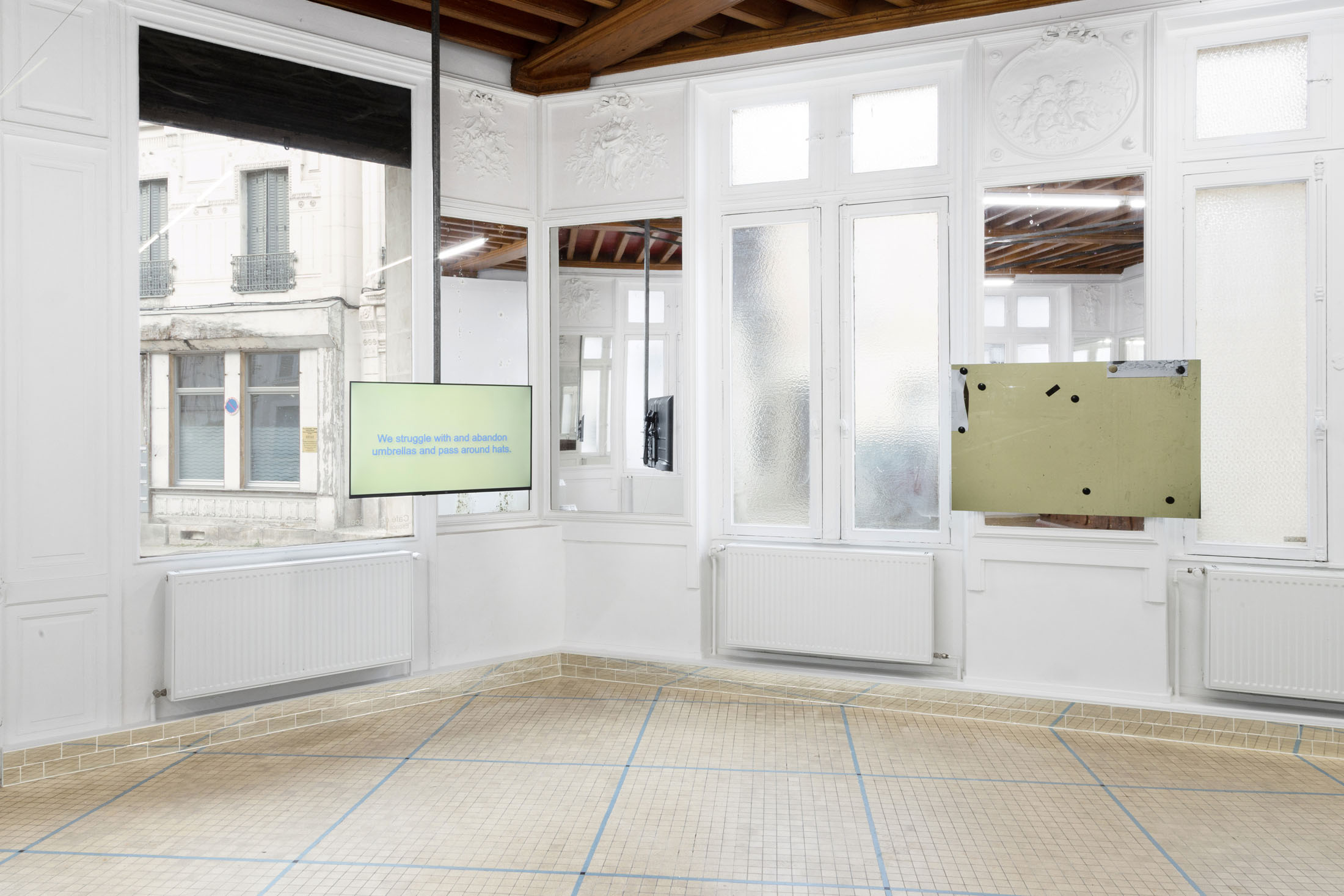 Installation view, A Certain Distance, 2026. Courtesy of the artists and Café des Glaces, Tonnerre.