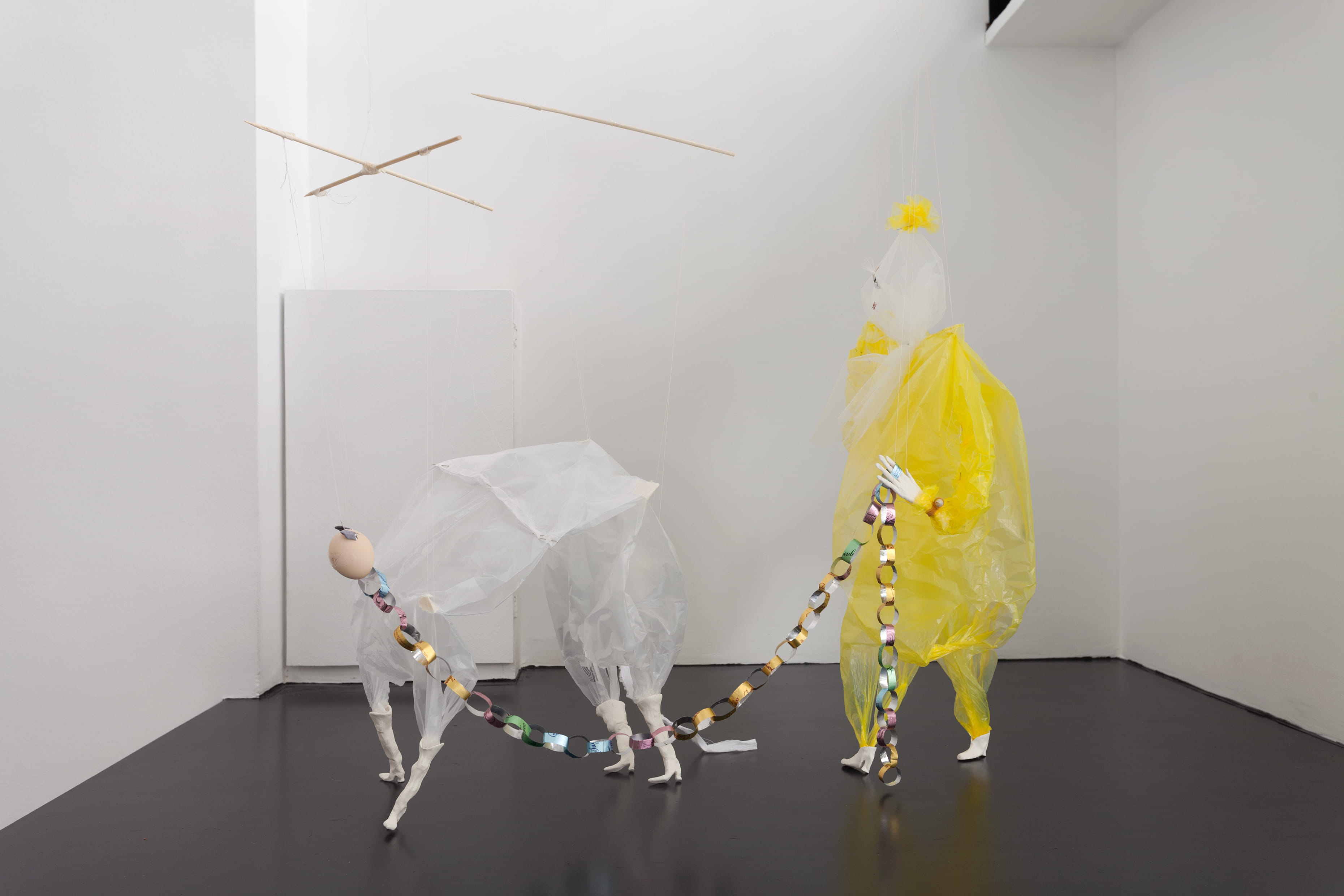 Installation view, post-everything deluge, 2026. Courtesy of the artists and Radio Athènes, Athens.
