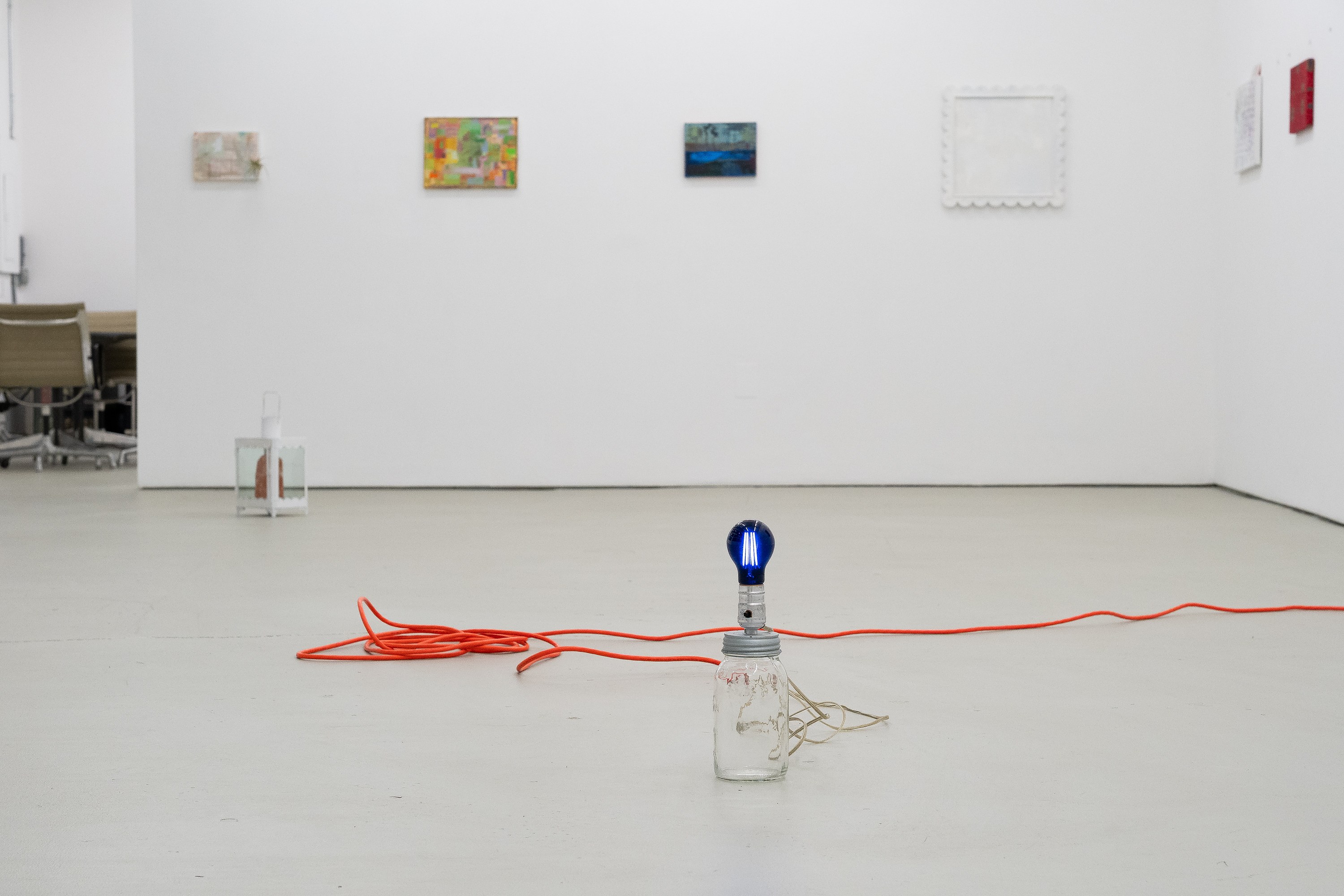 Installation view, Whitney Claflin: The Shops at Atlas Park, 2026. Courtesy of the artist and The Green Gallery, Milwaukee.