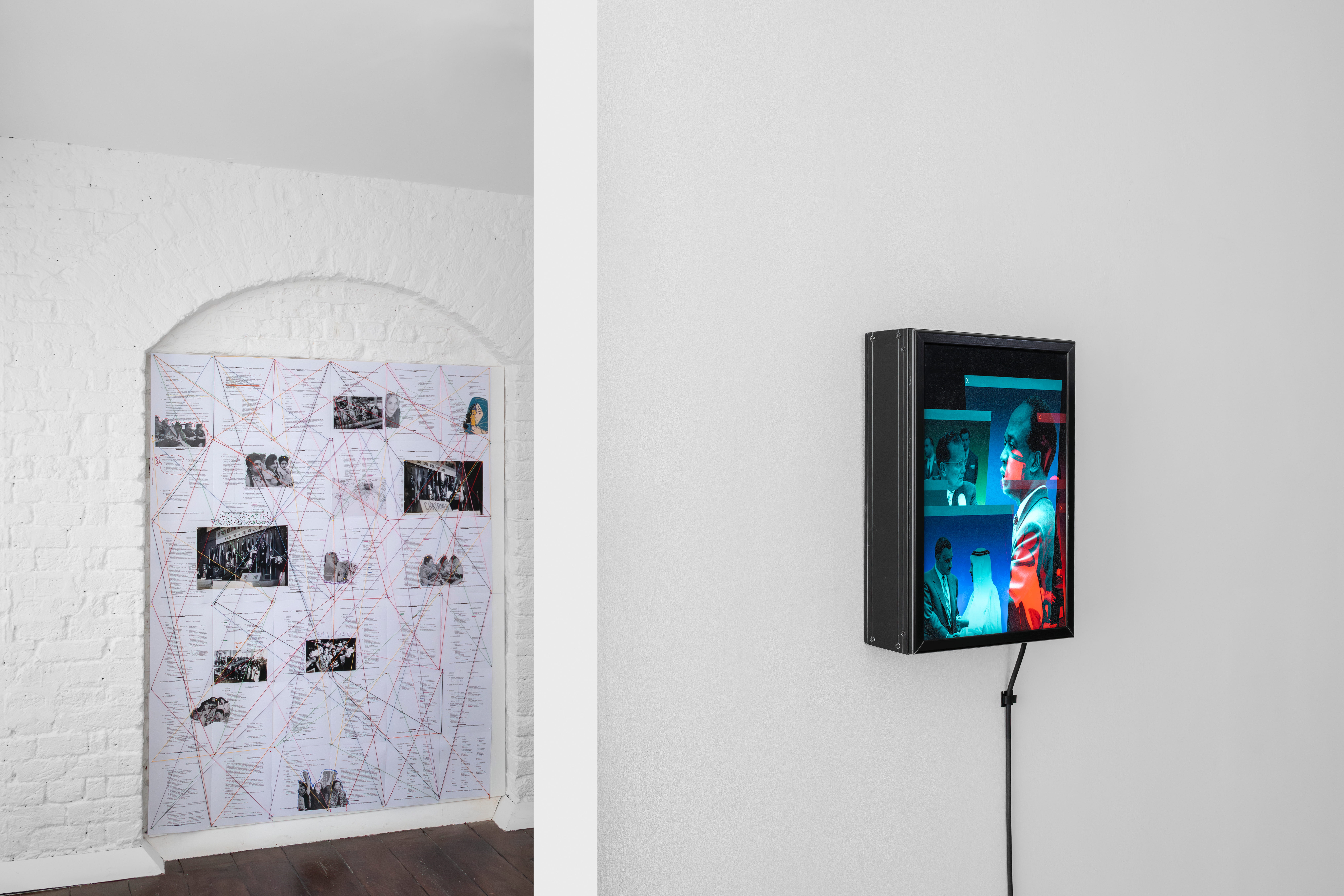 Installation view, The Otolith Group: A Hand of Light Caressed My Eyelids, 2026. Courtesy of the artist and greengrassi, London. Photos © Melissa Castro Duarte