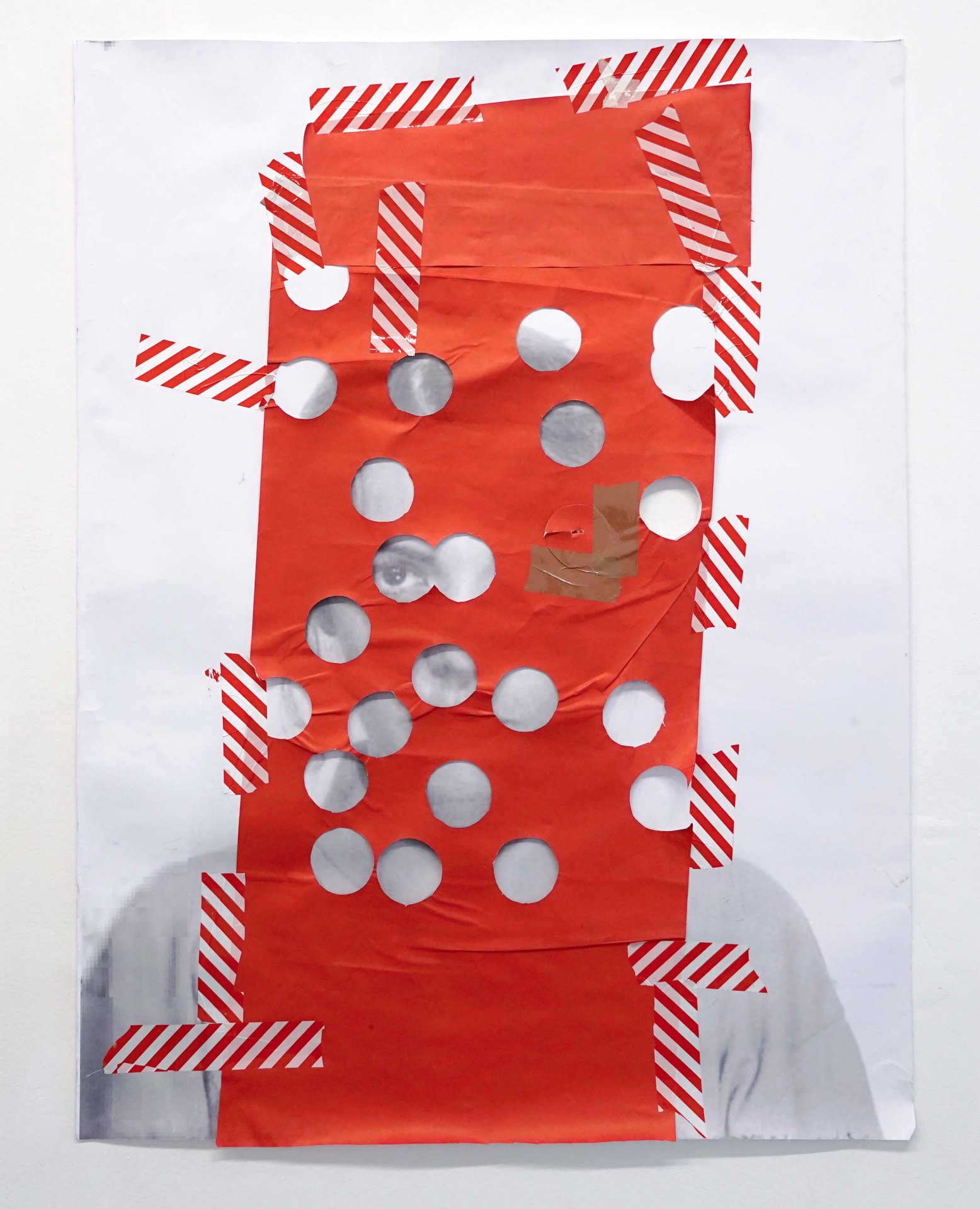 Nicola Blumenthal, Untitled, 2026, paper and tape, 119 x 95cm. Courtesy of the artist and Stooj Fine Arts, Berlin.