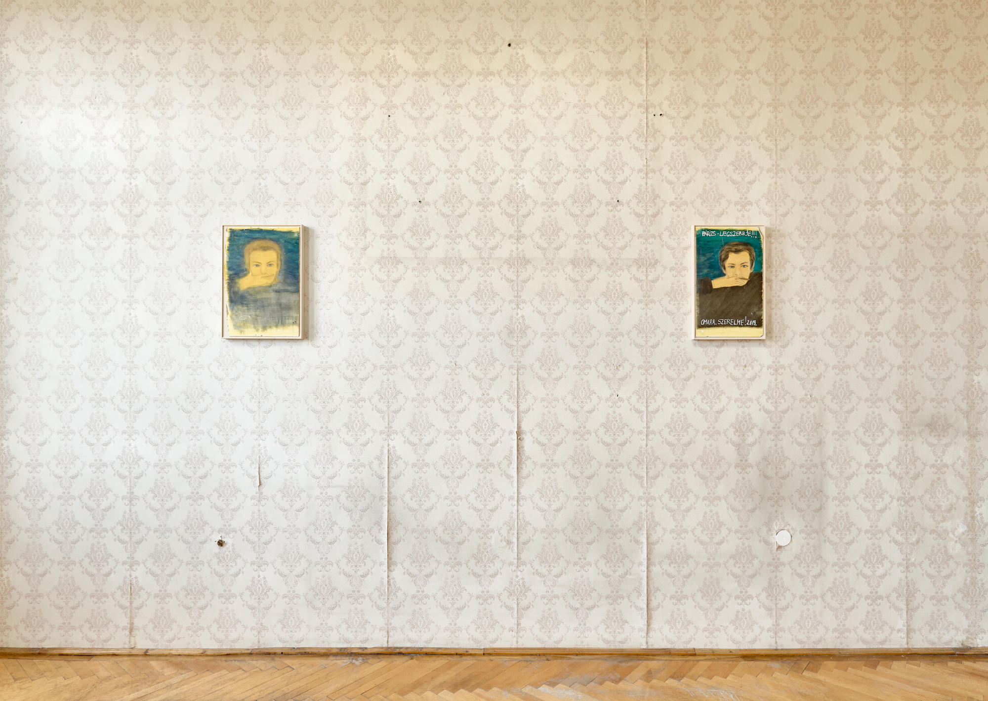 Installation view, OMARA Mara Olah: Once they were talking about dream interpretation on the radio. I called in and asked how it was possible that the things I dream about always come true, 2026. Courtesy of the artist and Longtermhandstand, Budapest.