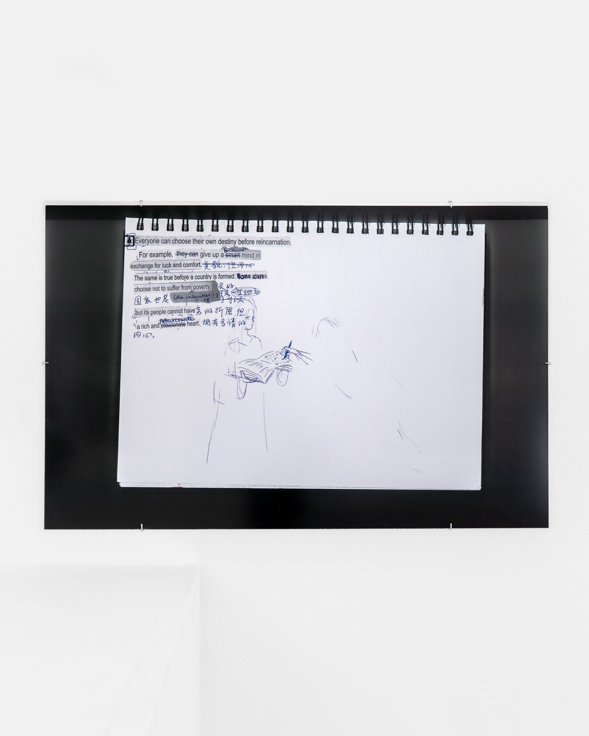 Alice Ding, Untitled, 2025/2026, Inkjet print, sticker, 22.9 × 35.4 inches, Edition 1 of 5 + 2 AP. Courtesy of the artist and Hans Goodrich.