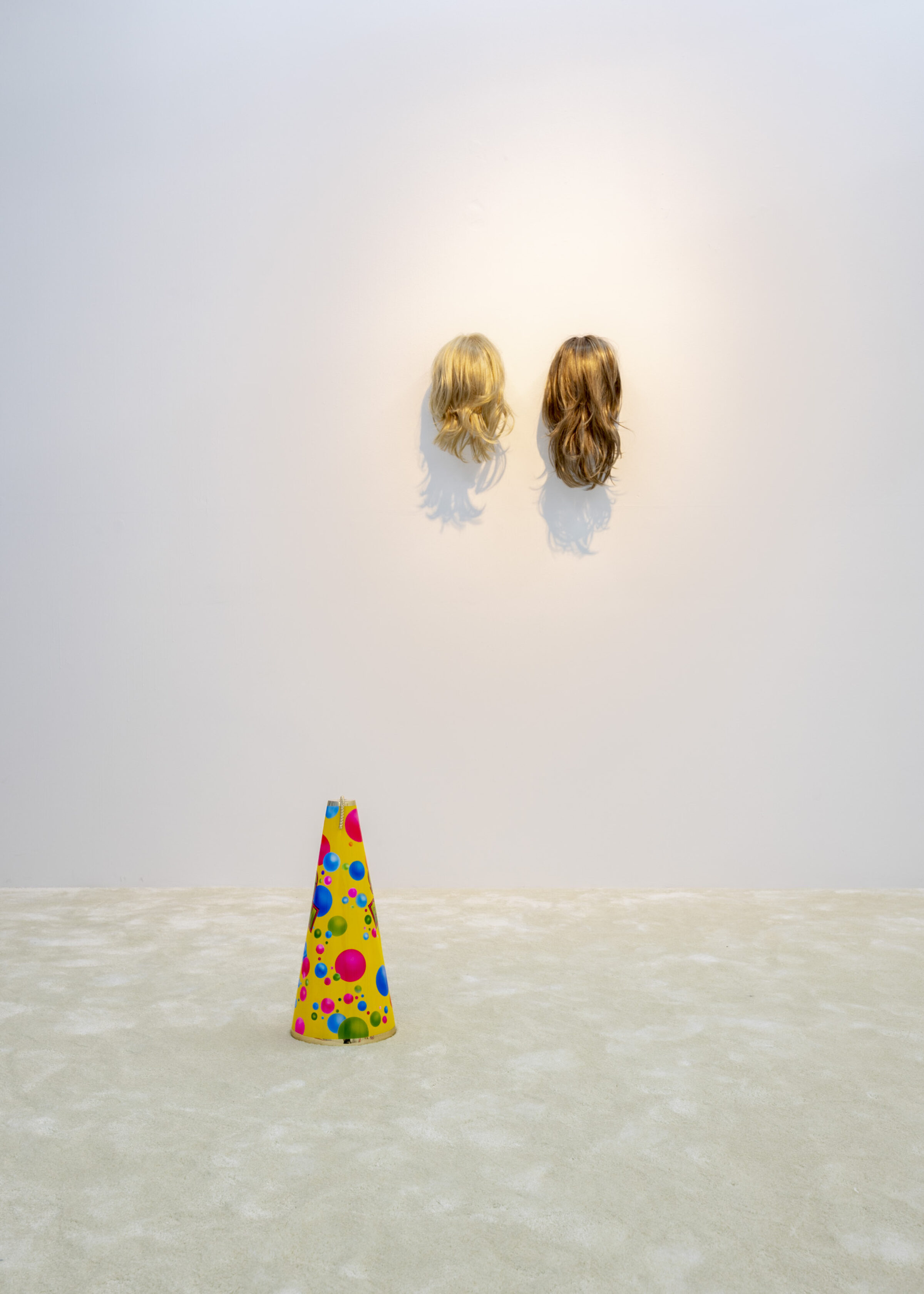 Installation view, Sylvie Fleury & Esben Weile Kjær: ULTIMATE CHARGE (2026). Courtesy of the artists and Andersen's Contemporary, Copenhagen. Photo: Malle Madsen.