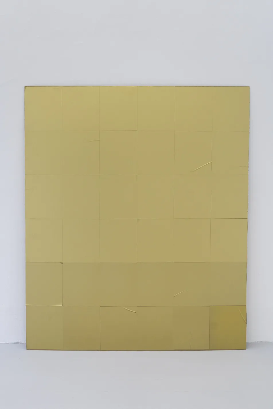 Sem Lala 'Break Point with Eyes Cut Out (Go-go), 2026. Cardboard, scratch off stickers. 142 × 120 cm. Photo: Esteban Pérez. Courtesy of the artist and 71.