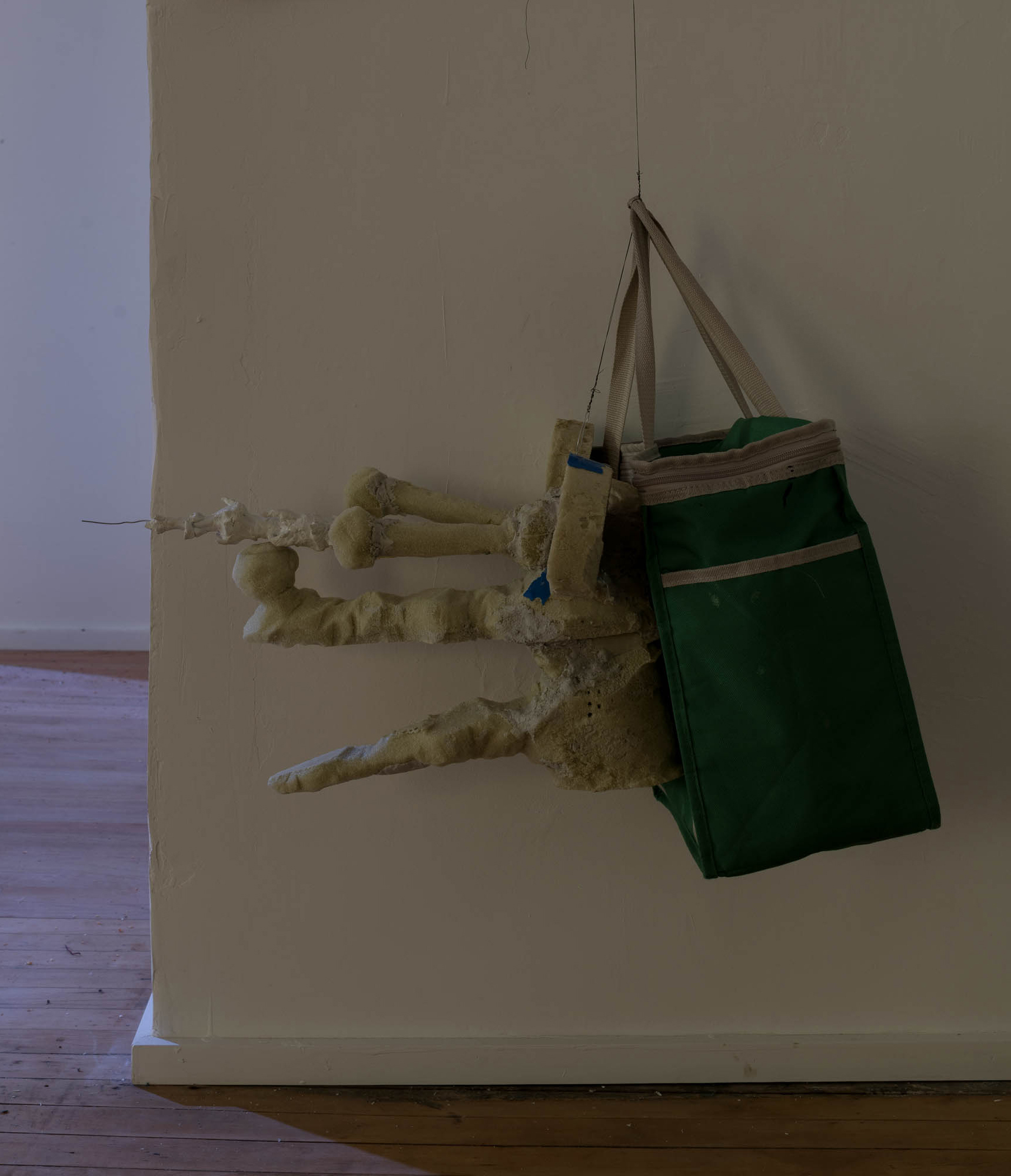 Michael E. Smith, Untitled, 2026, Foam, urethane, cooler bag, wire 26 × 30 × 13 inches (66.04 × 76.20 × 33.02 cm). Courtesy of the artist and Maxwell Graham, New York.